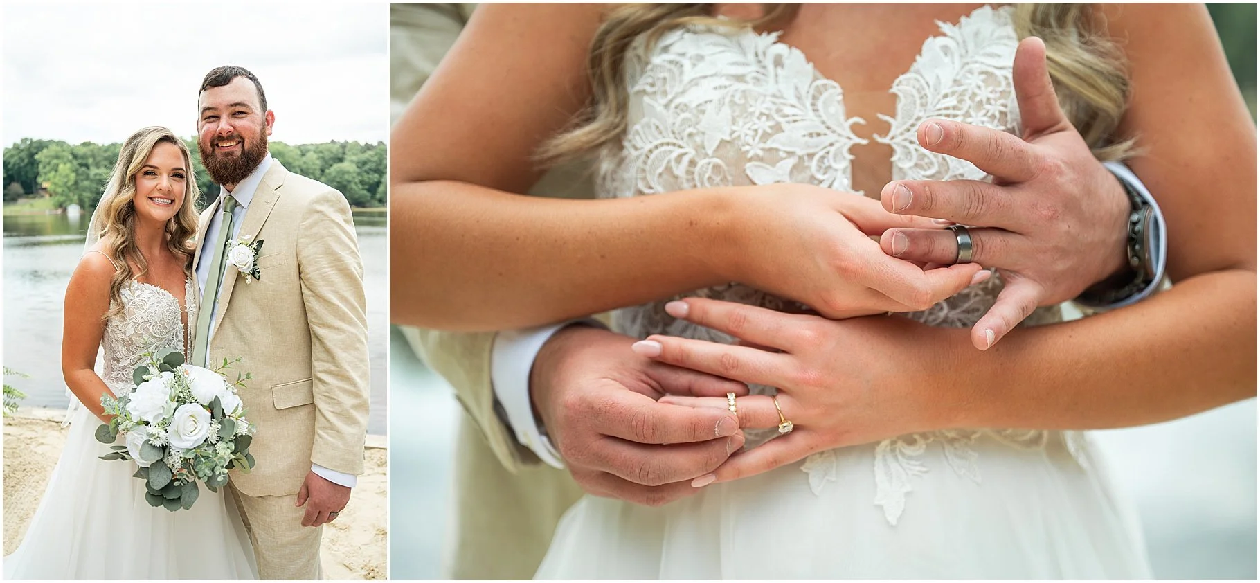 Charlotte Elopement Wedding Photographer | Intimate Lake Wylie Wedding