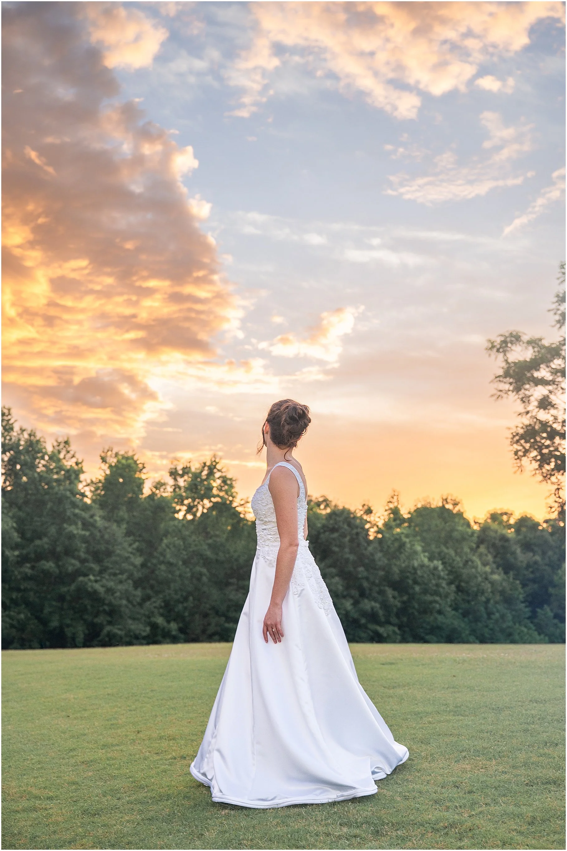 Sunset Bridal Portrait | Charlotte Wedding Photographer