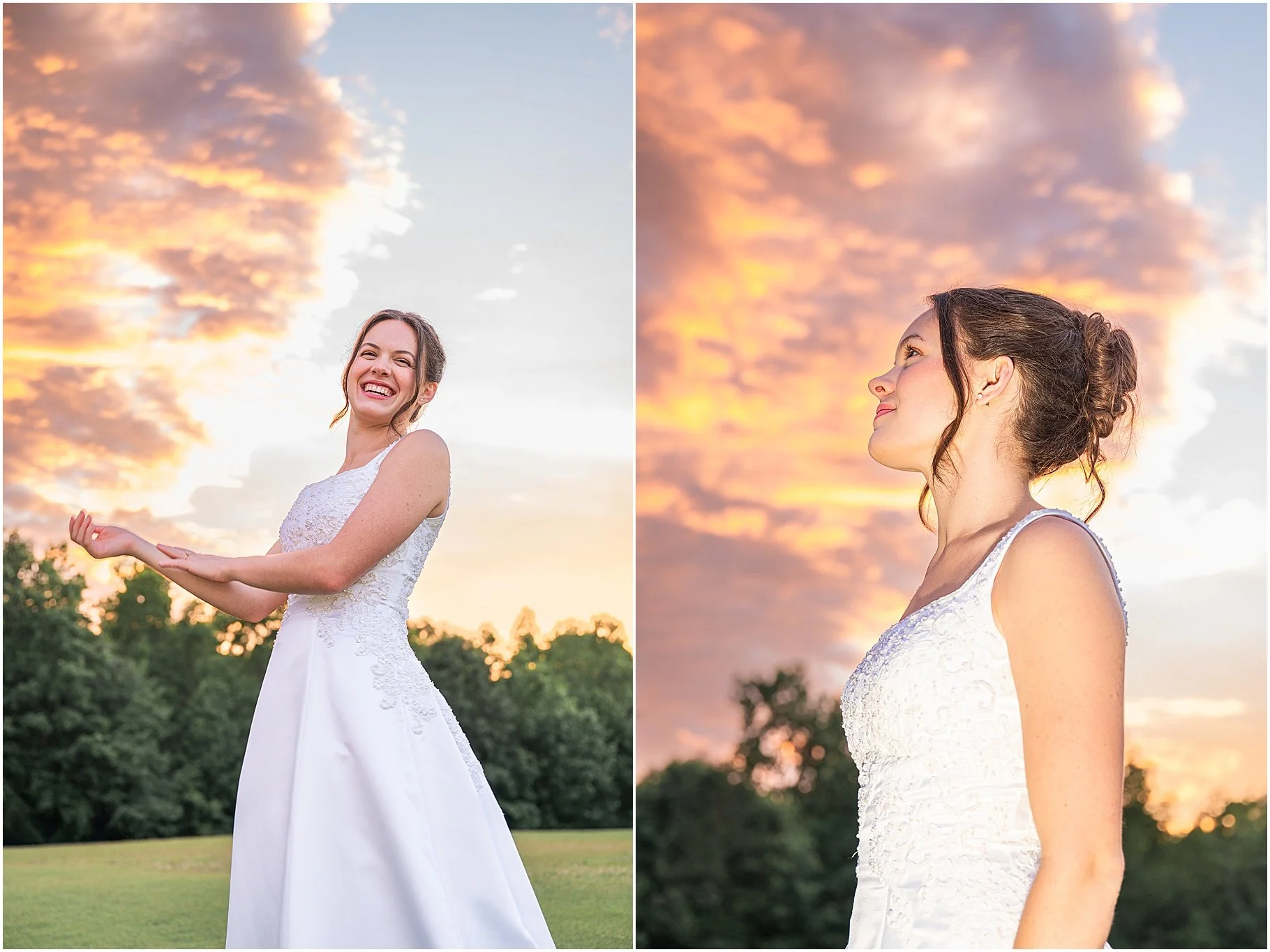 Sunset Bridal Portraits | Charlotte Wedding Photographer