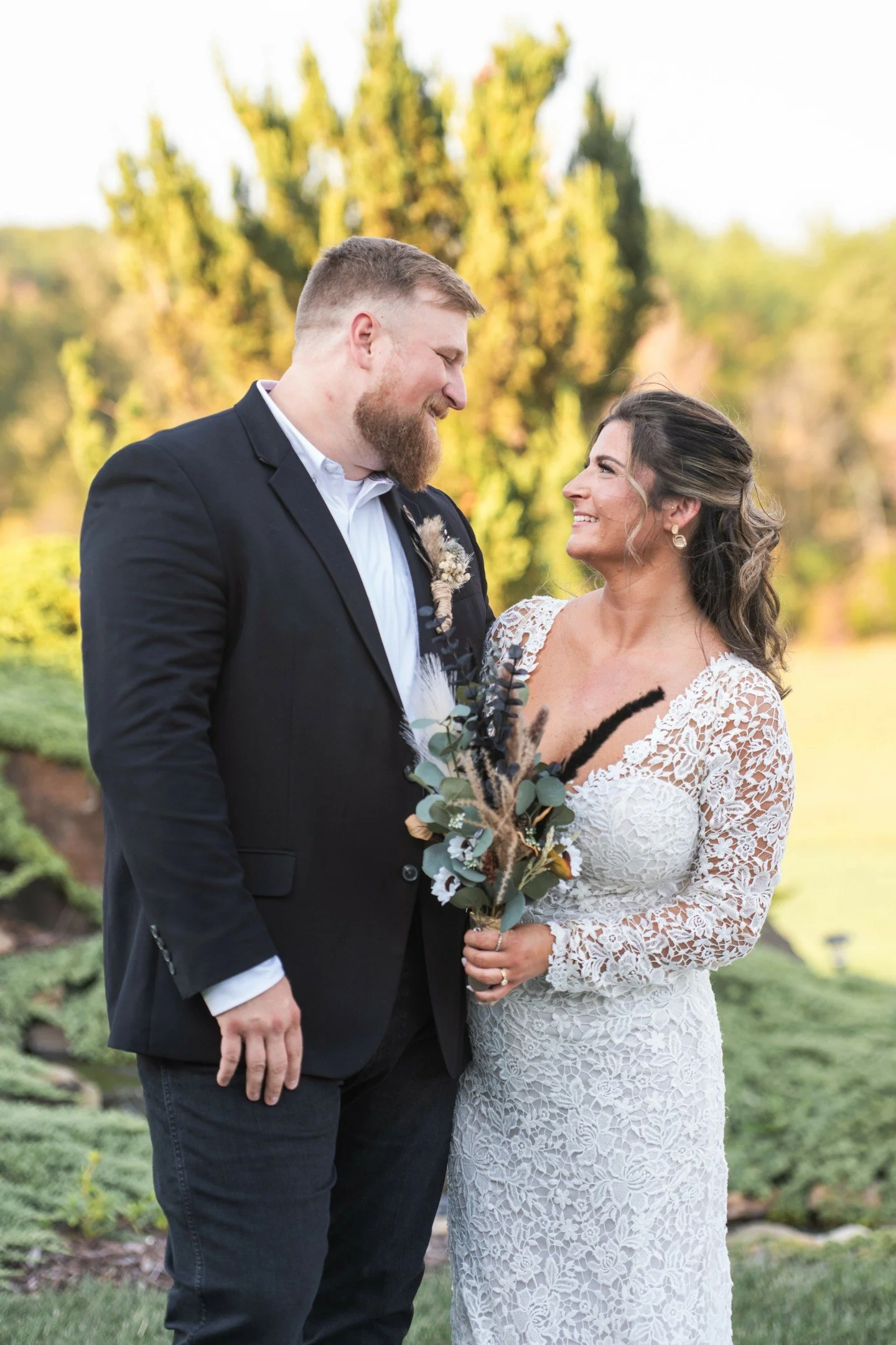 The way these two look at each other and how they seem so much more comfortable with each other than away from each other says everything.  Congratulations, Tiffani &amp; John!  Your wedding yesterday was spectacular. 🥰

Venue | @events.meadowview
P