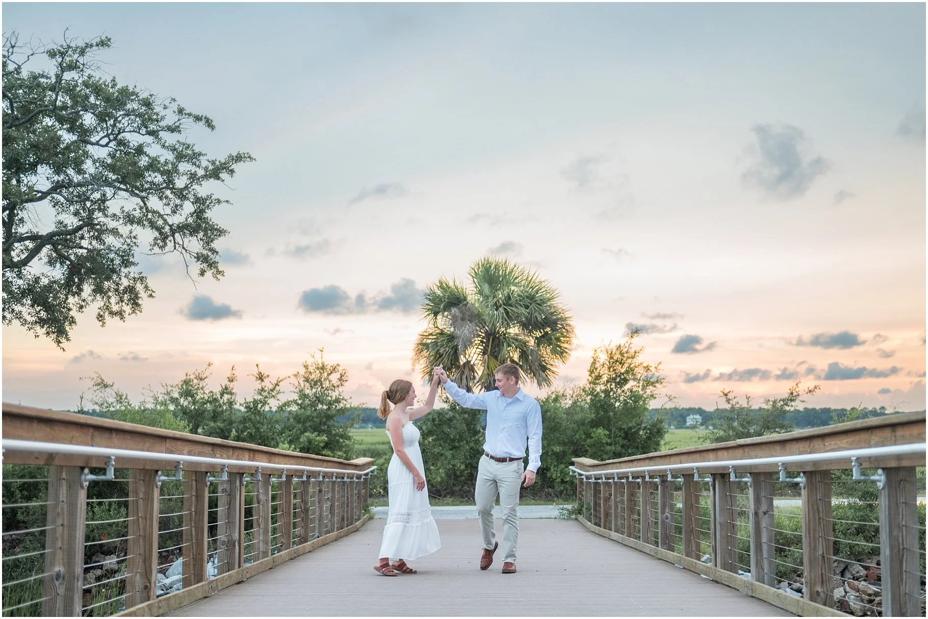 epic Lowcountry sunset engagement | beaufort sc wedding photographer