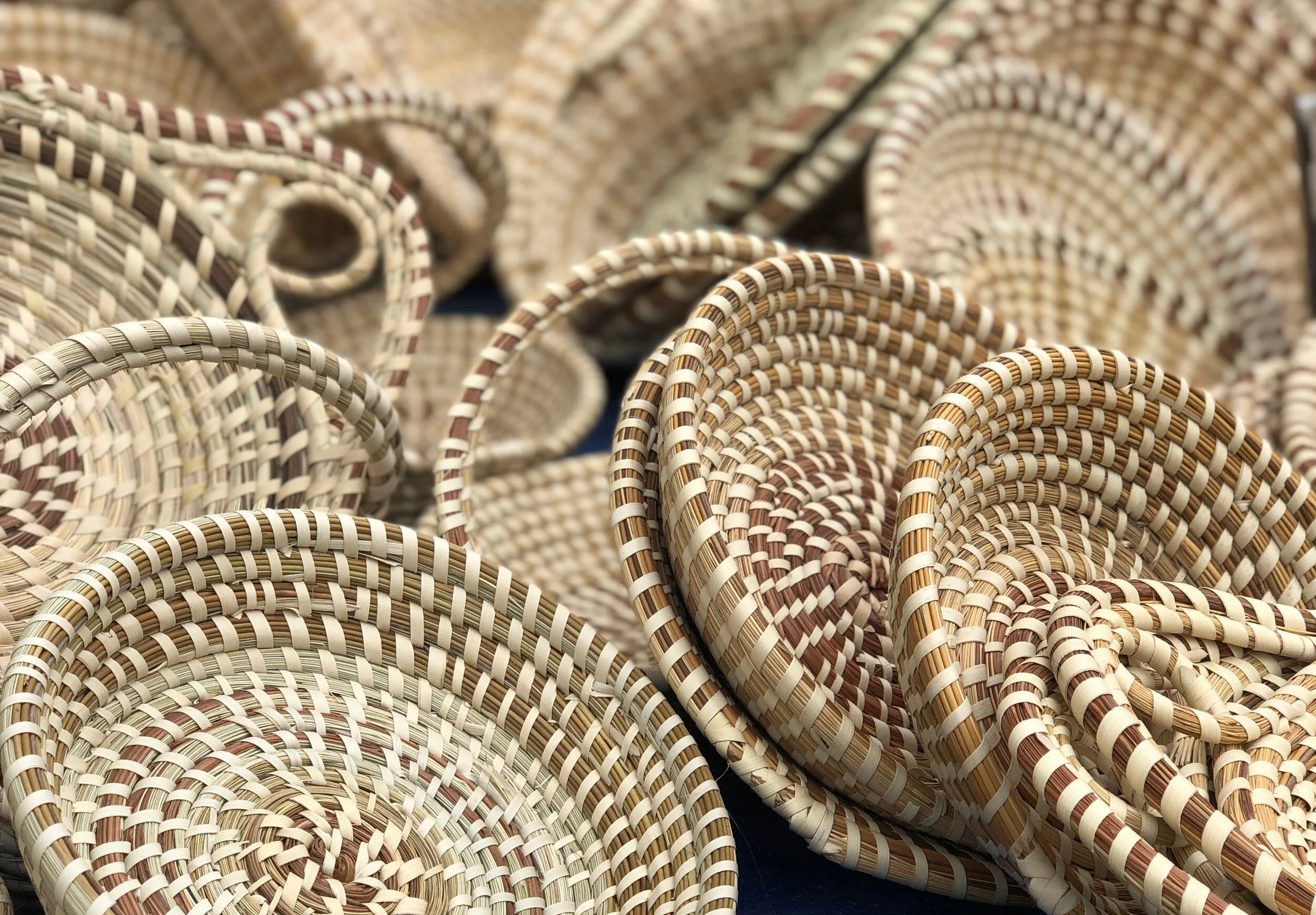 Traditional Sweetgrass Basket Weaving Circle