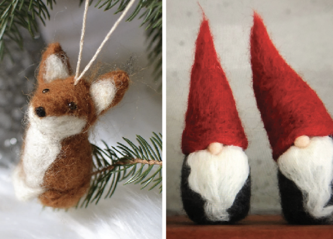 Needle Felted Ornaments &amp; Woolen Treasures