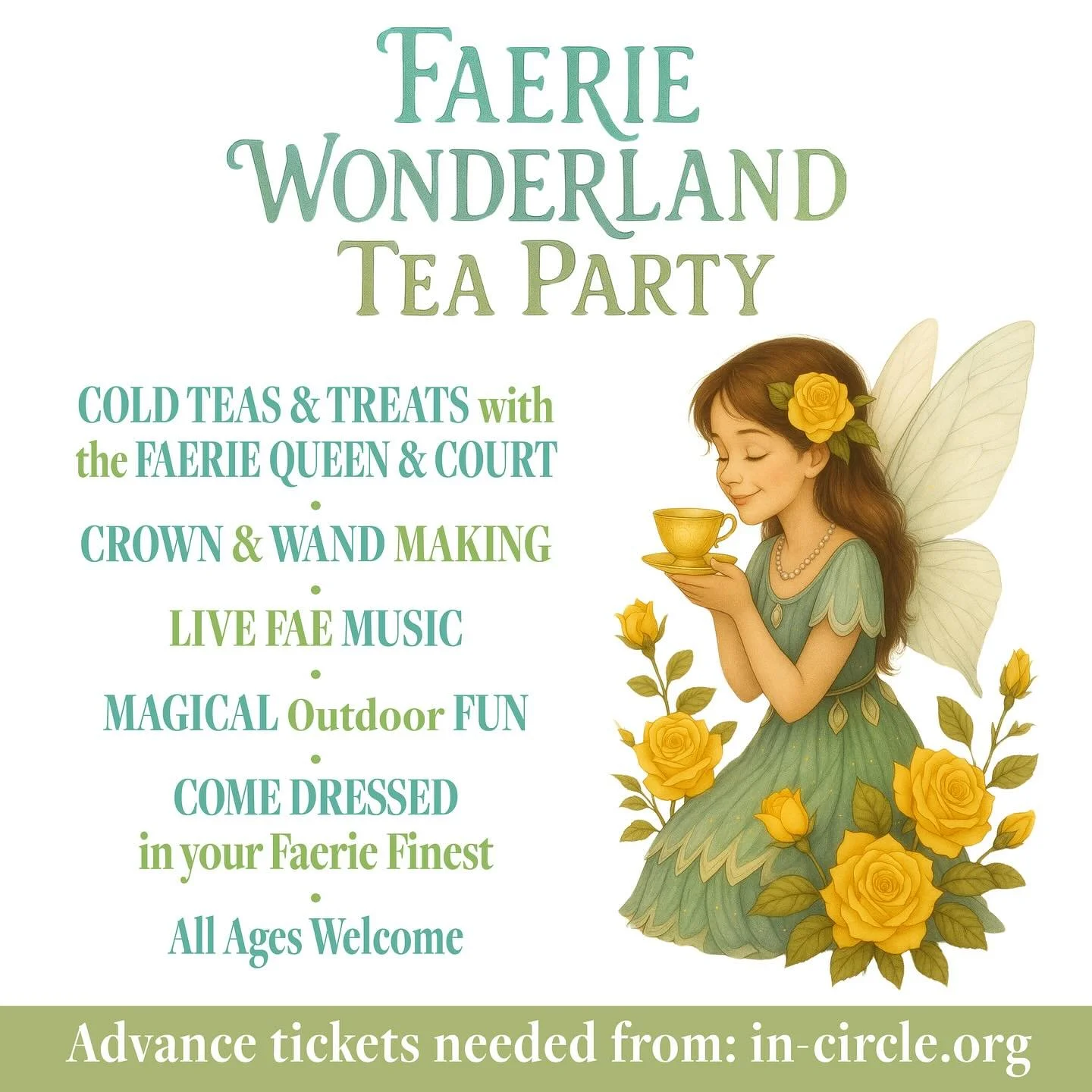 Whispers of magic are swirling through the air&hellip;
Faerie Wonderland Tea Party is almost here!

Join us for an enchanting afternoon of tea, treats, costumes, crafts, and secret surprises tucked beneath the trees. This whimsical gathering supports