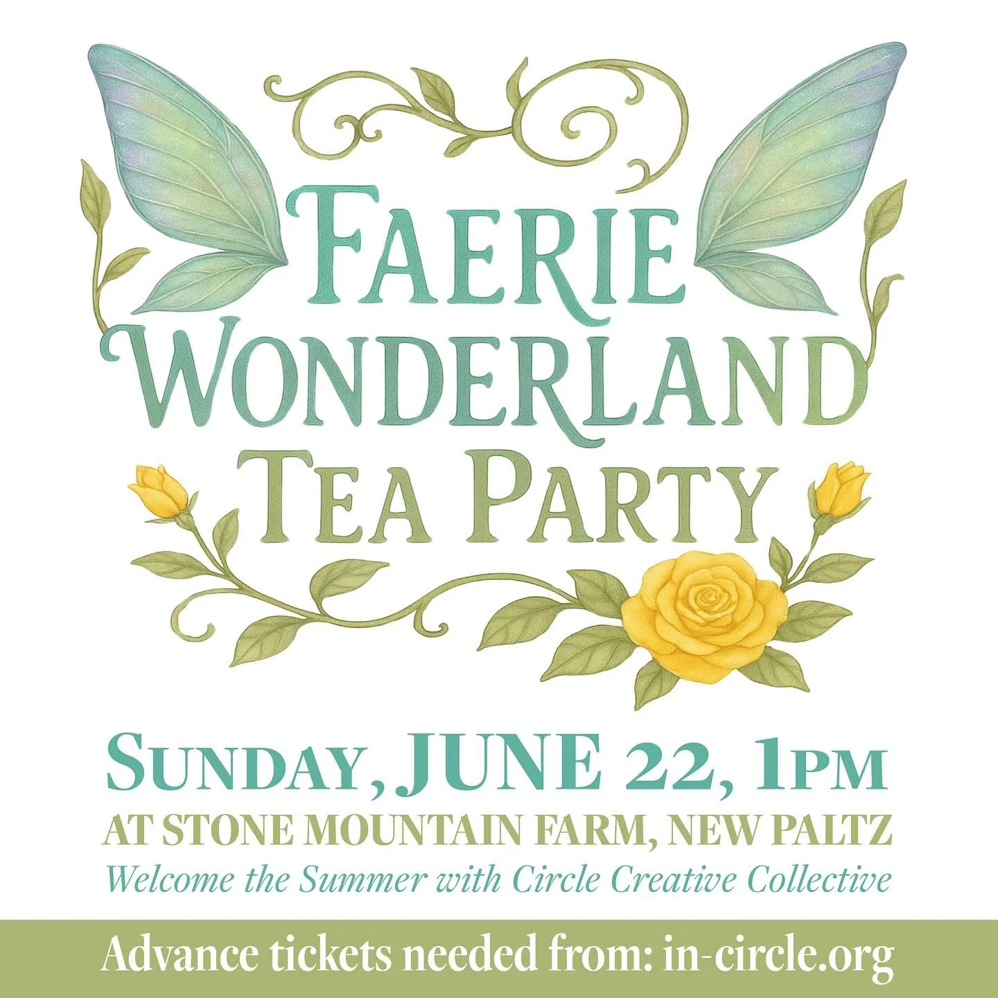 We&rsquo;re so excited to announce&hellip;
Faerie Wonderland Tea Party!!!

Step through the veil and into an enchanted afternoon of whimsy, wonder, and woodland magic. Join us in ringing in summer for crown and wand making, faerie music, sweet treats