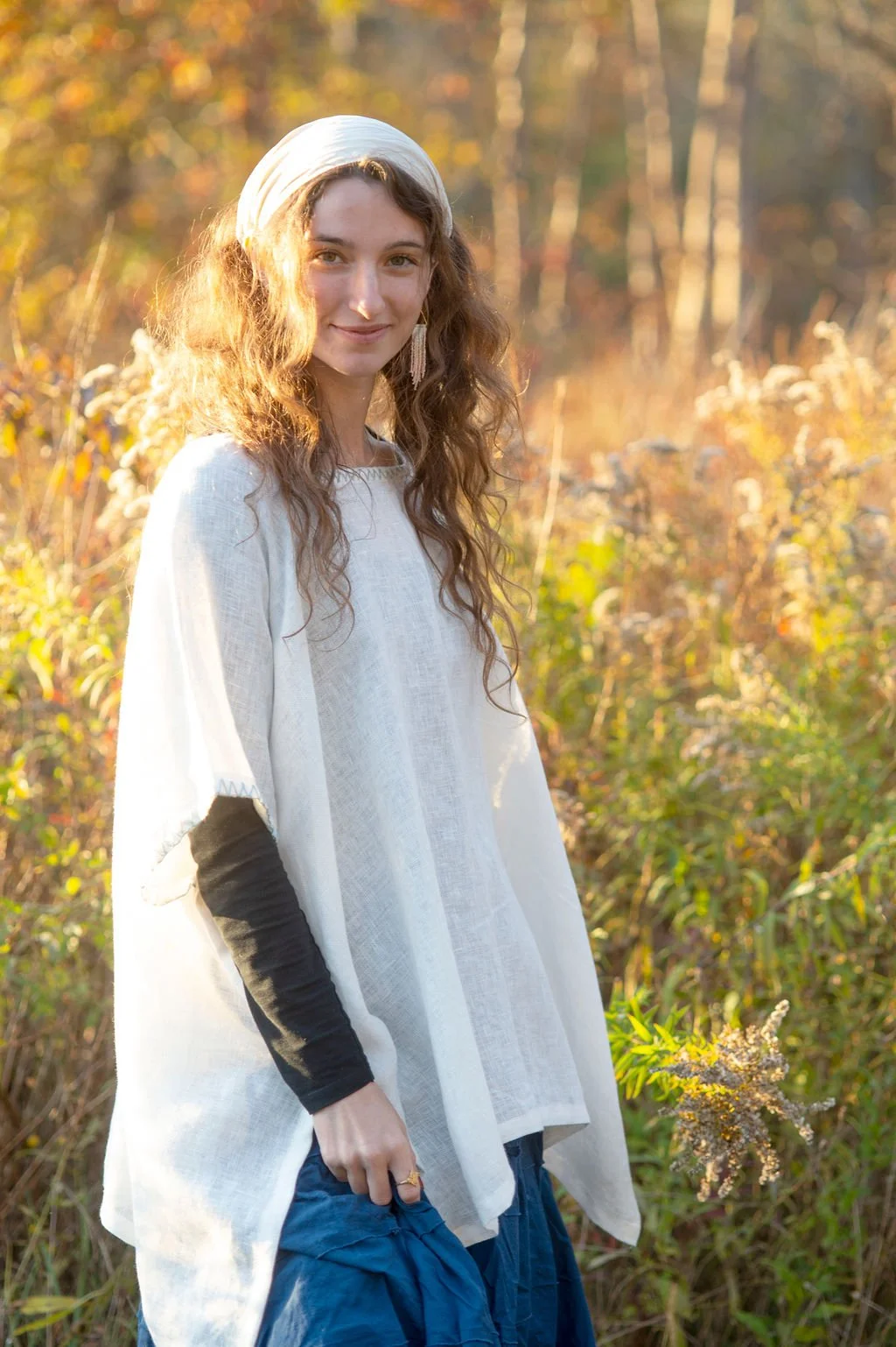 Fog Bloom Tunic Blouse