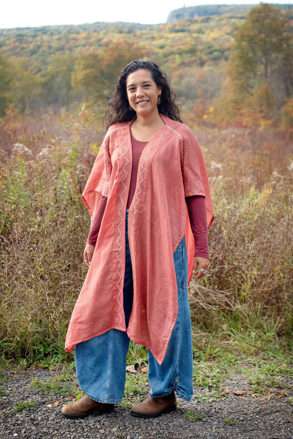 River Stone Open Front Tunic