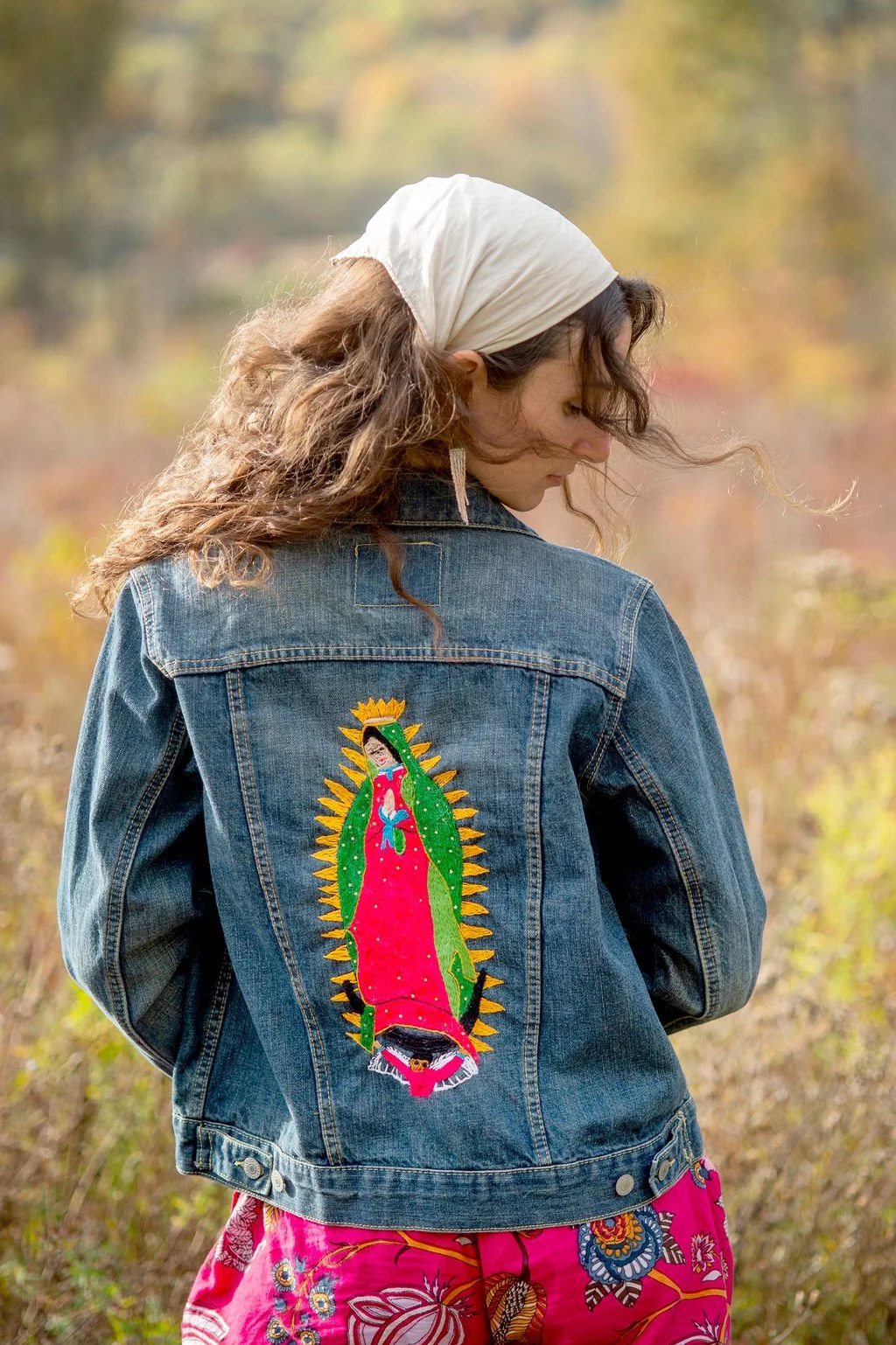 Sacred Embrace Jean Jacket