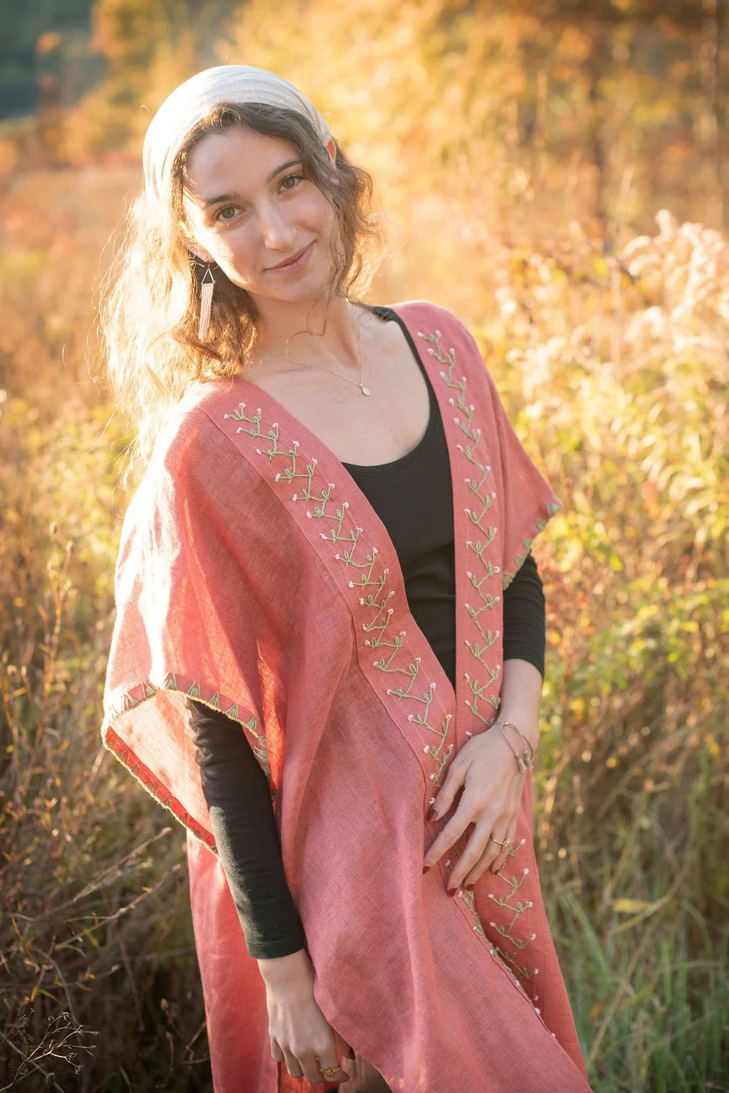 Rose Garden Open Front Tunic