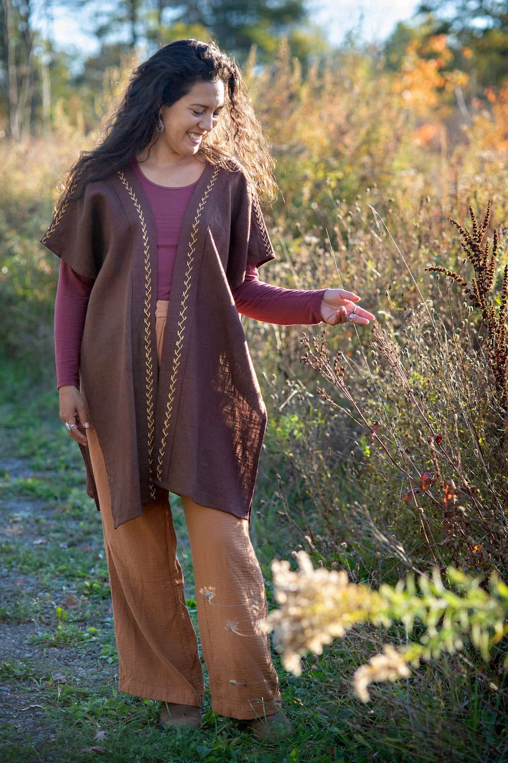 Golden Earth Open Front Tunic
