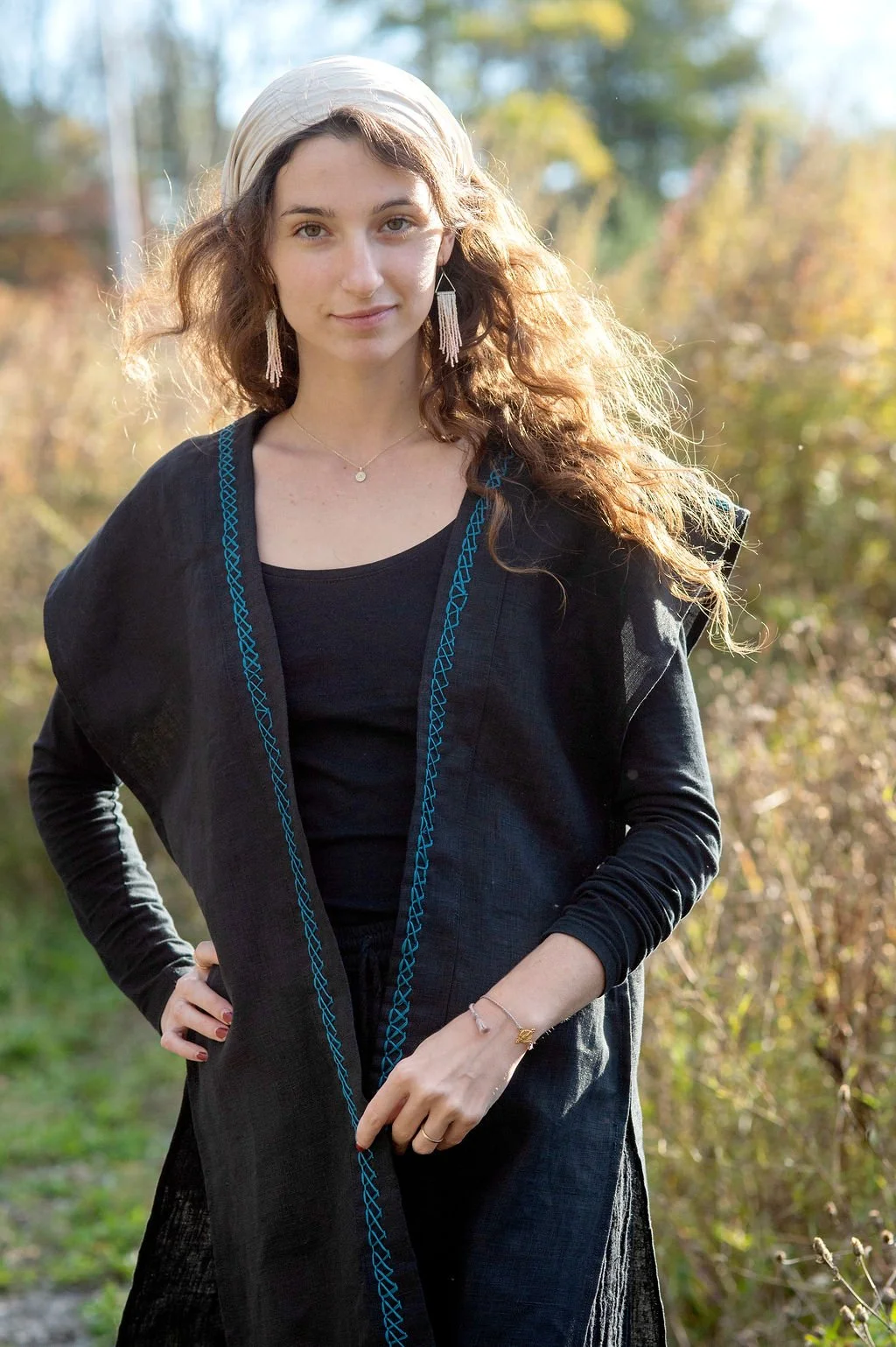 Blue Cliffs Open Front Tunic