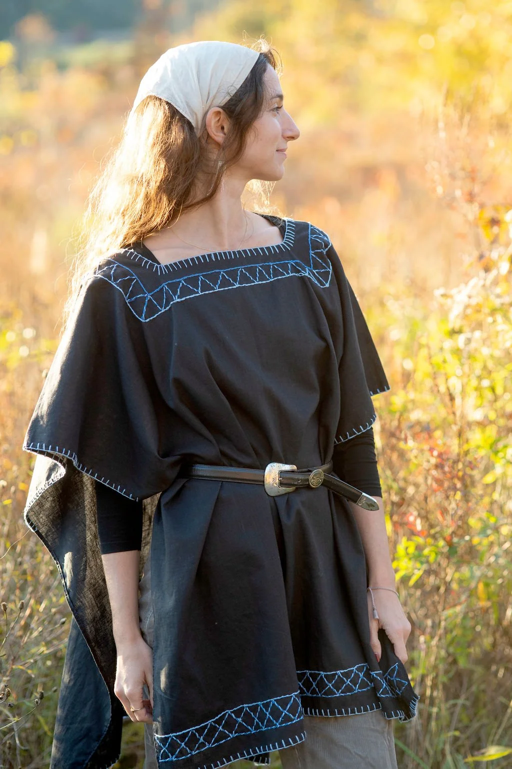 Indigo Horizon Tunic Blouse