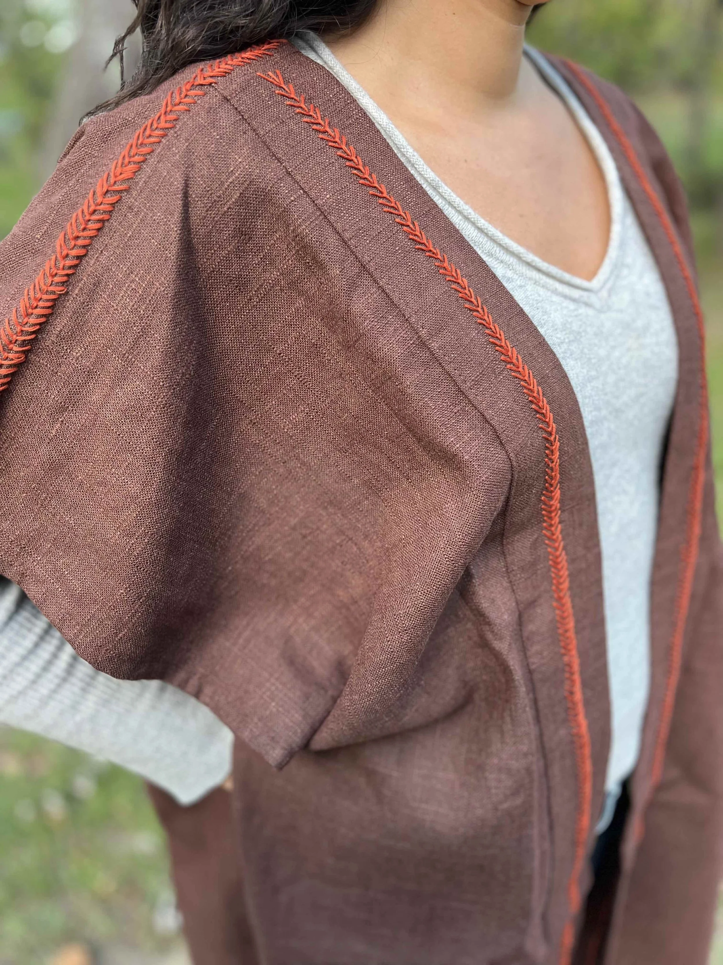 Clay & Flame Open Front Tunic