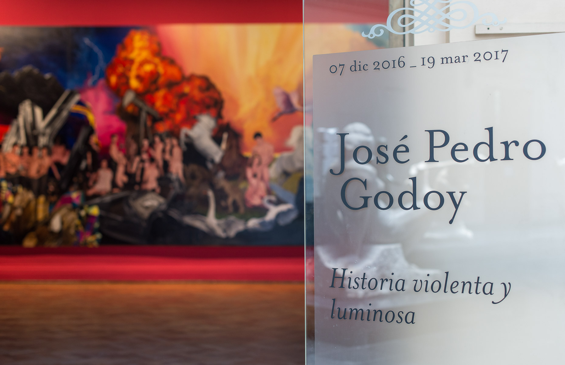  Registro de exposición “Historia Violenta y Luminosa” (Museo Nacional De Bellas Artes)  Artista: José Pedro Godoy 