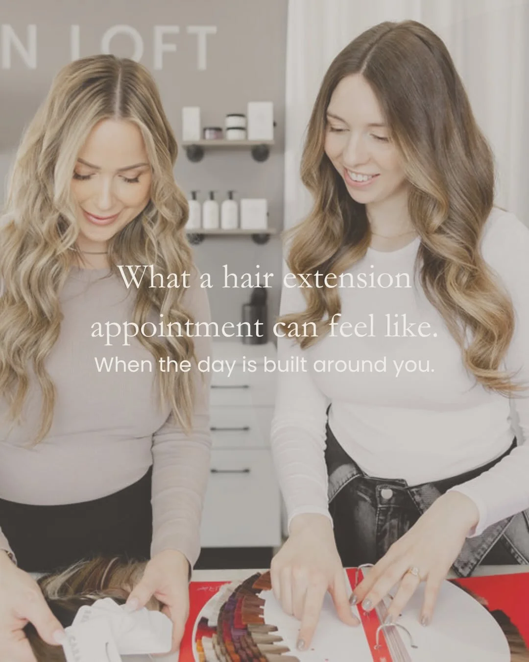 Ever wonder why we only book one client at a time? ✨

Extensions and color aren&rsquo;t services you rush &mdash; they&rsquo;re an art, and they deserve every minute of our focus.

When you book with us, the chair is yours. That means a proper consul