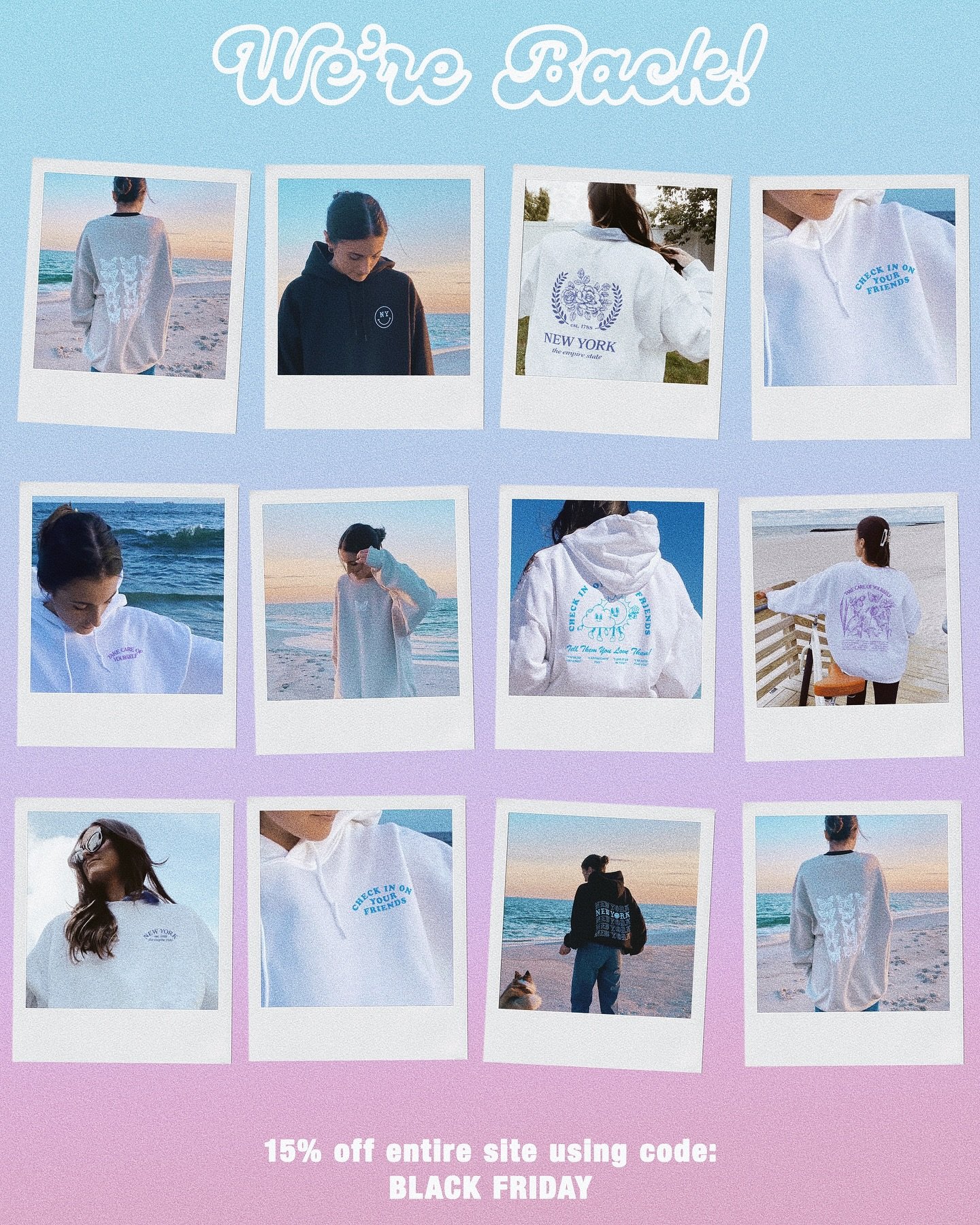 WE&rsquo;RE BACK! link in bio to shop :)