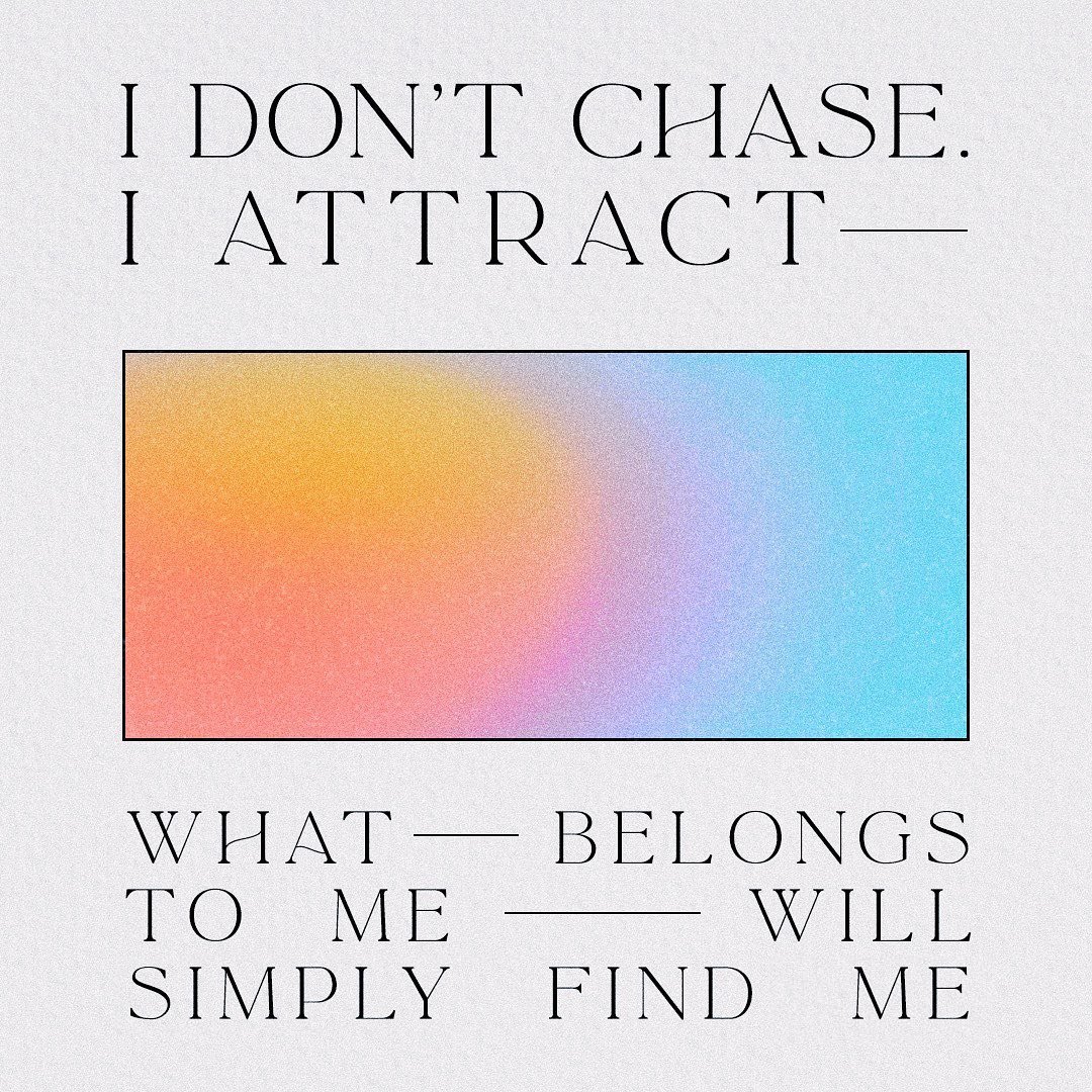 ^^^ repeat after me ^^^

Bringing back one of my most popular posts recently with a little color change :)

#idontchaseiattract #idontchase #manifest #manifestation #manifesting #claimit #affirmations