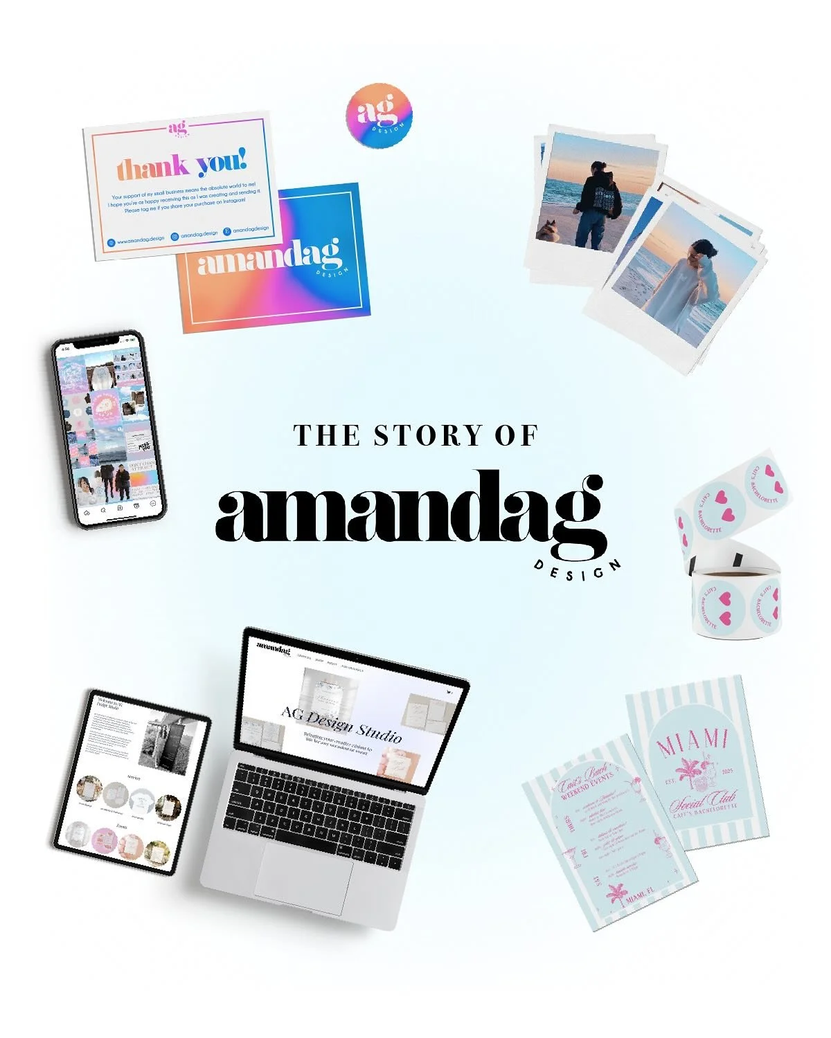 ✨ The Story of Amanda G Design ✨
From a creative outlet to a full-time career, this journey has been filled with growth, learning, and so much heart.
What started as sharing art online turned into a business I love, and now I get to design for events