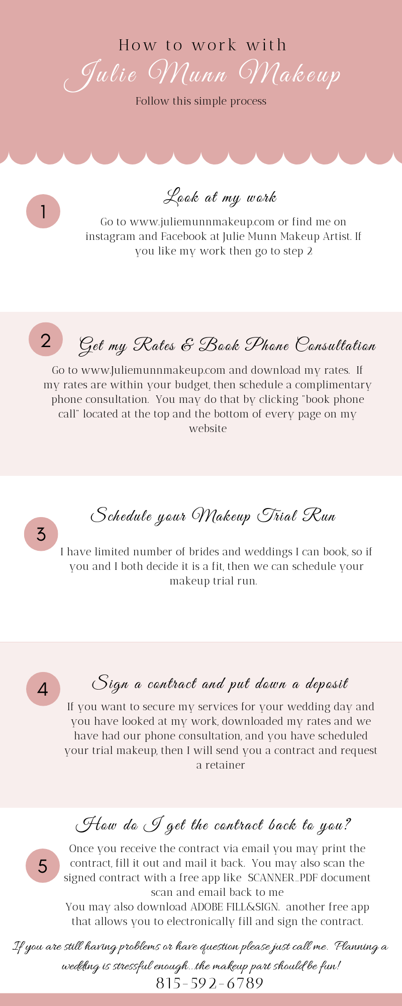 How to work with Julie Munn Makeup on your wedding day