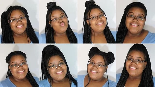 There&rsquo;s a new video up on my channel of different box braids hairstyles! 💙 Click the link in my bio!
&bull;
&bull;
&bull;
&bull;
&bull;
&bull;
#boxbraids #knotlessbraids #knotlessboxbraids #boxbraidstyles #boxbraidshairstyles blackgirlswhoblog