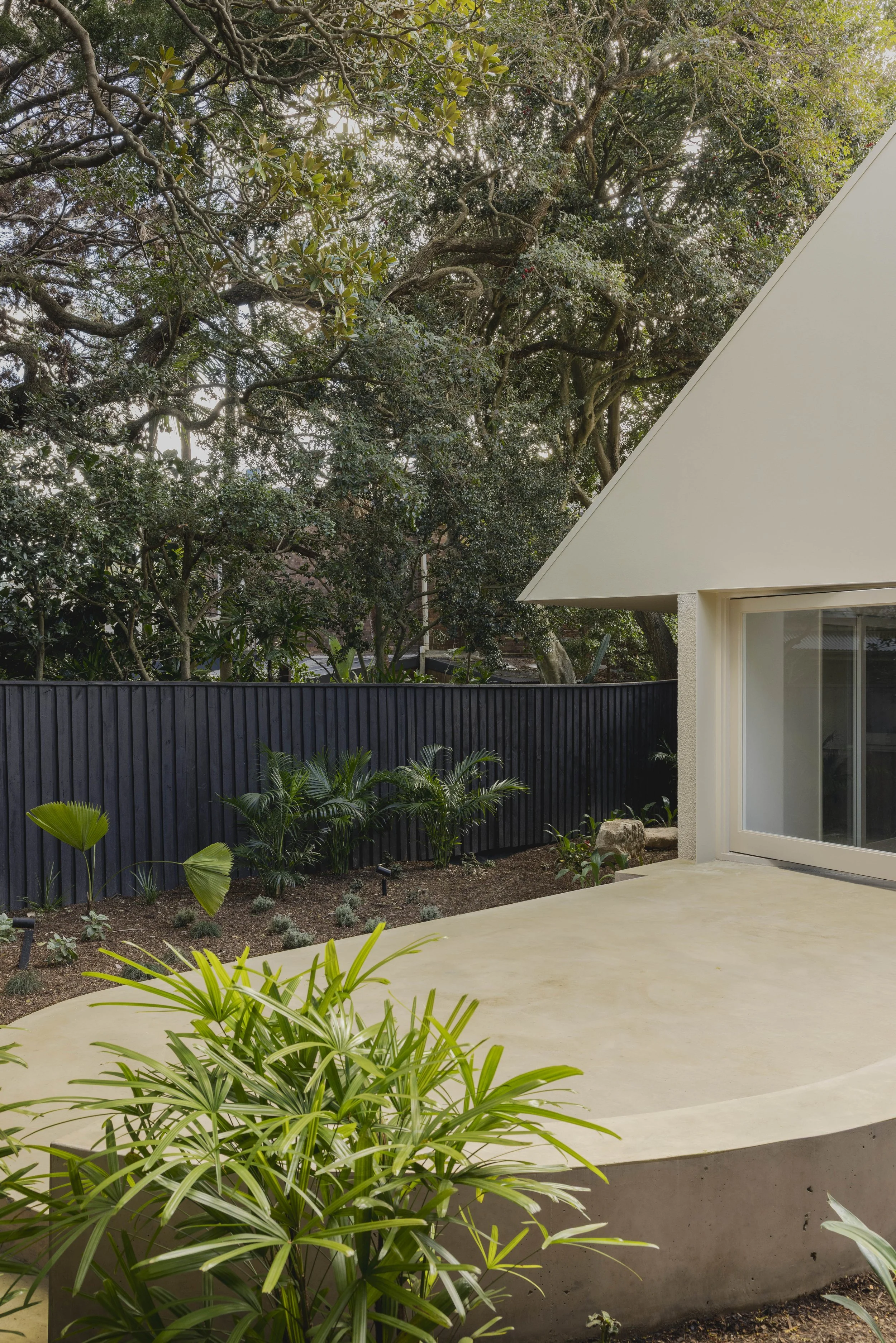 Urban architecture in a garden setting. Residential Alterations and addition house by architect