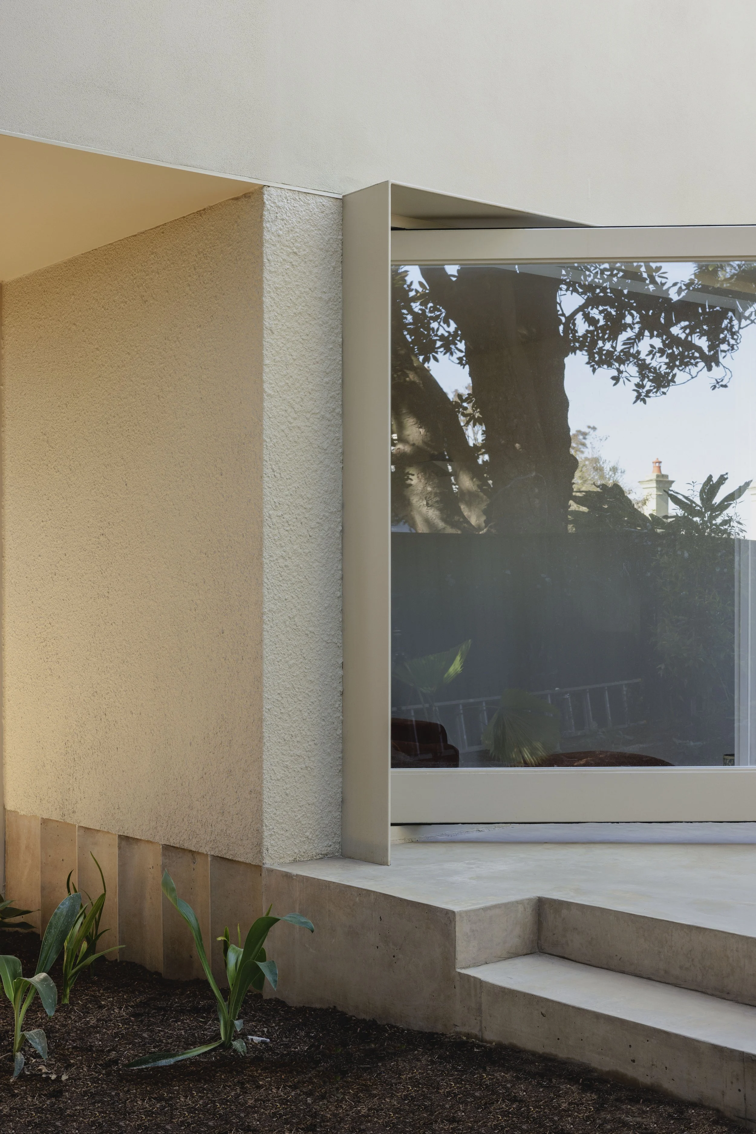 Urban architecture in a garden setting. Residential Alterations and addition house by architect