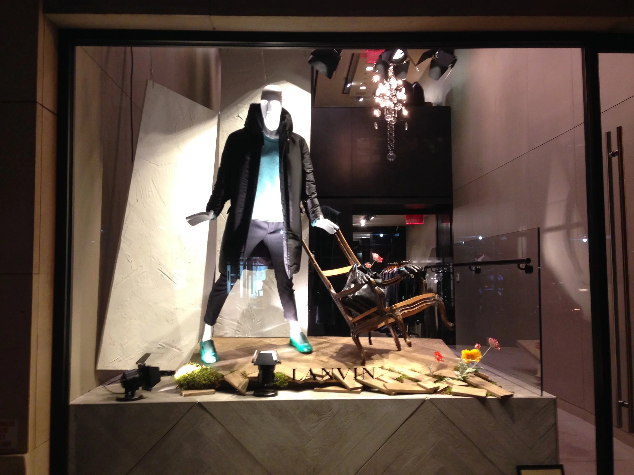 Lanvin Men's Madison Ave Window Display
