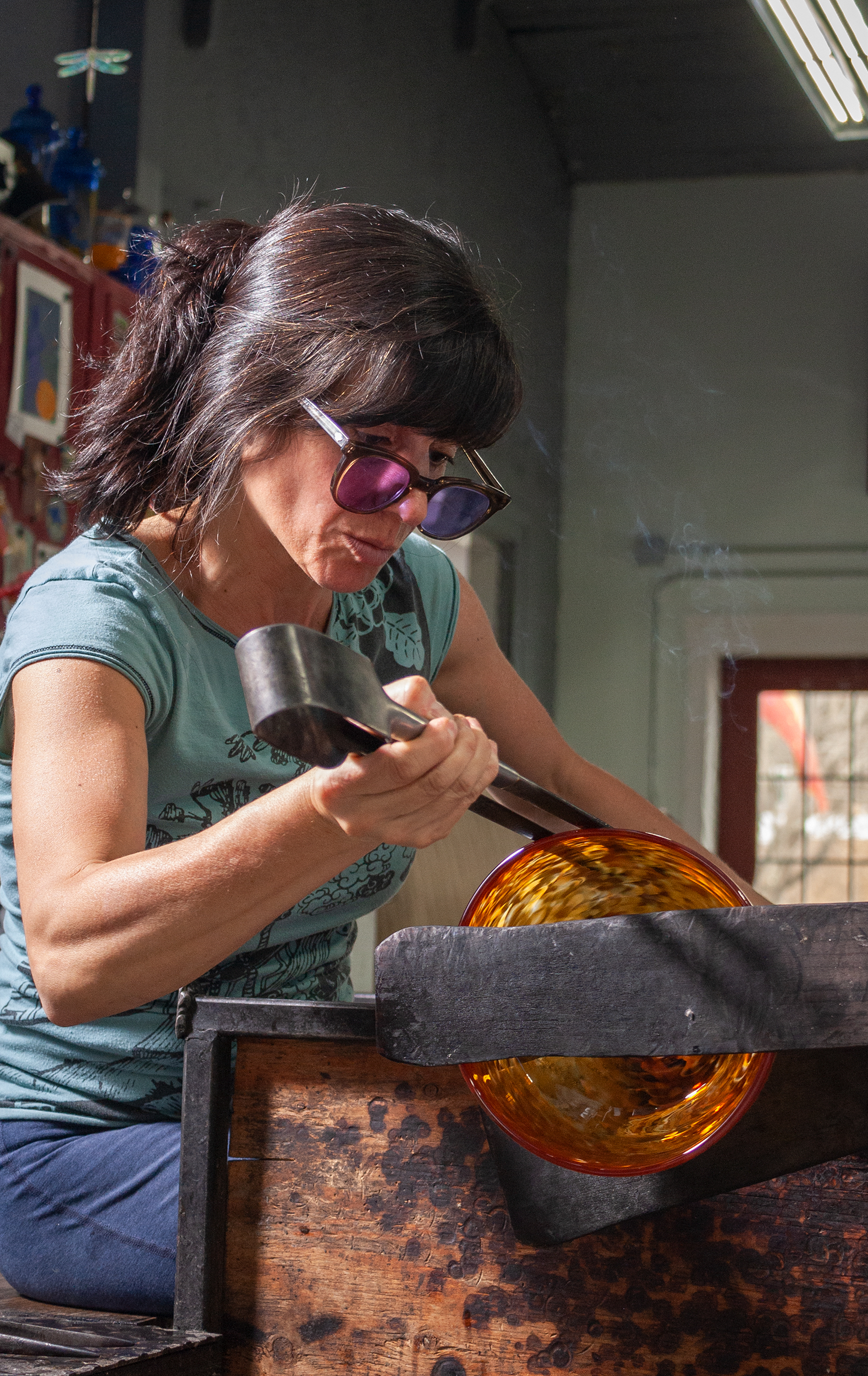 Jordana at Hot Glass Art Center