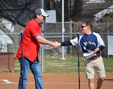 Former Phillie Tommy Greene with Ed Bonett