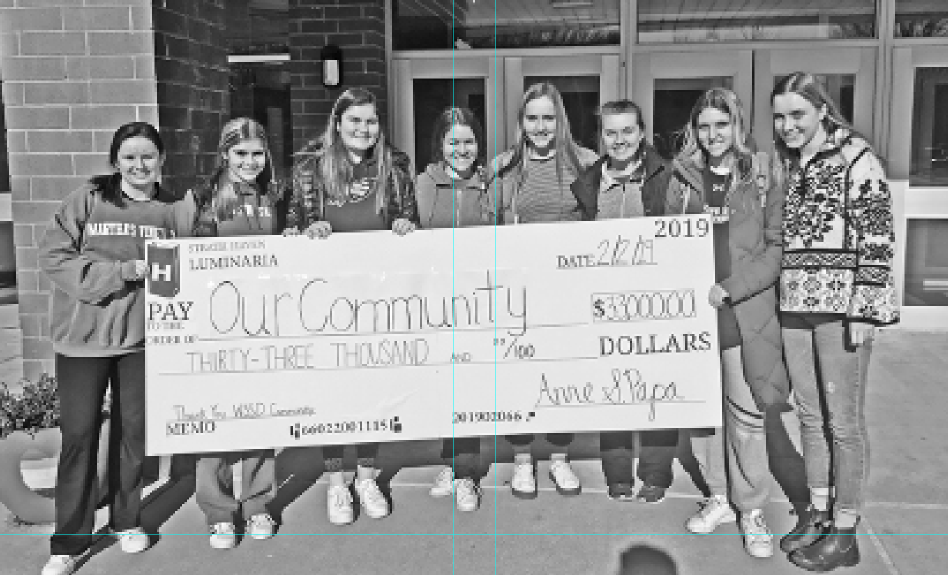 The Strath Haven Luminaria Club raised $33,000 for ABC-Strath Haven and access to community extracurriculars. Student leaders are (left to right) Lizzy Healy, Sarah McAndrews, Kate McAndrews, Emma Forbes, Gillian Brennan, Erin O’Brien, Bella Hunter, Gretchen Clauss (missing from picture: Sophie Haase, Greta Hiehle, Lydia Elia, Maeve Clark).