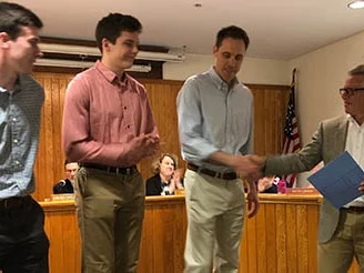 Borough Council Recognizes Swarthmore Men's Basketball
