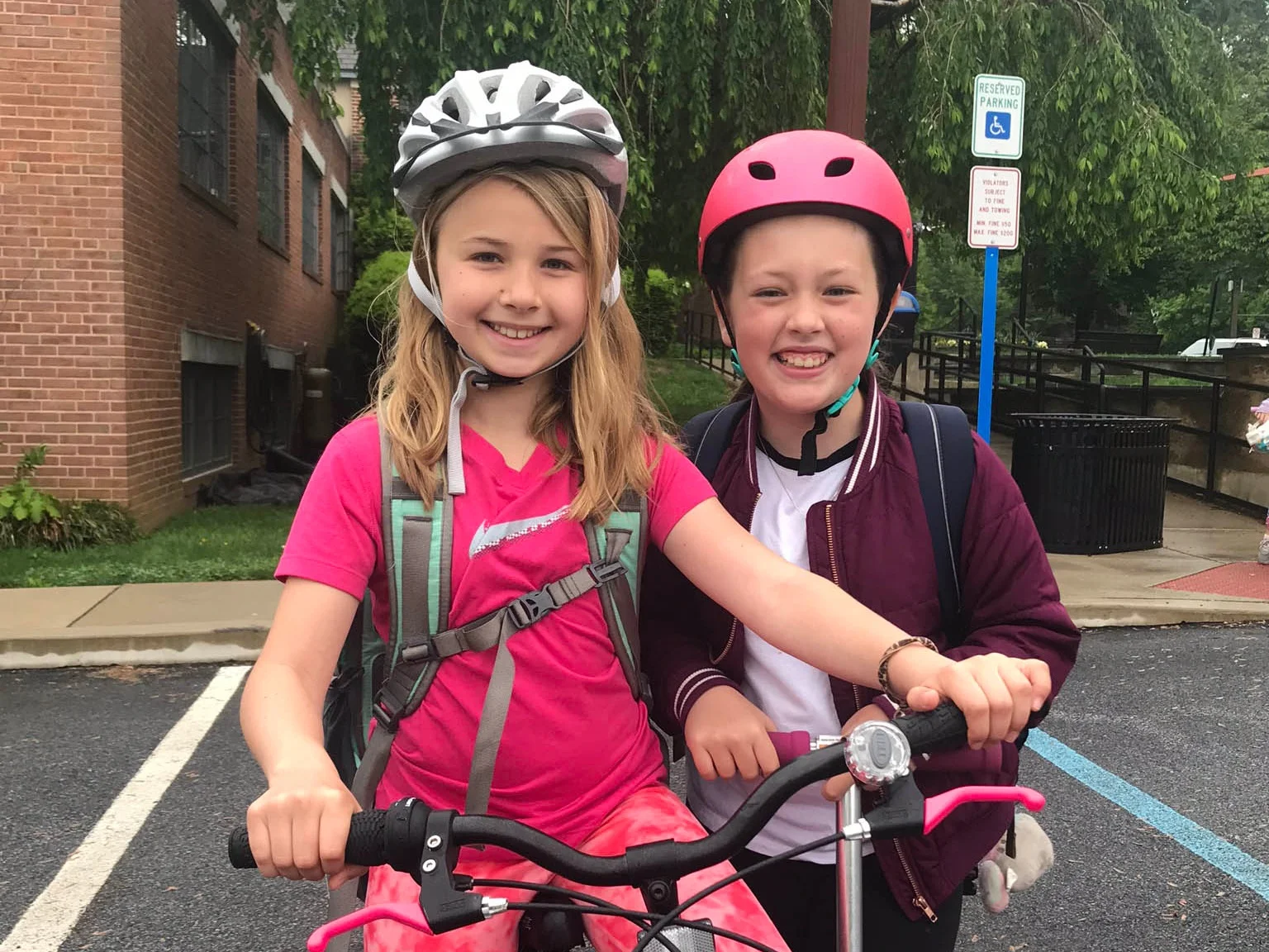SRS Students on National Bike to School Day