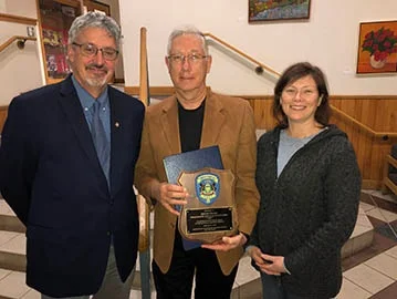 Chief of Police Recognized for 20 Years of Service