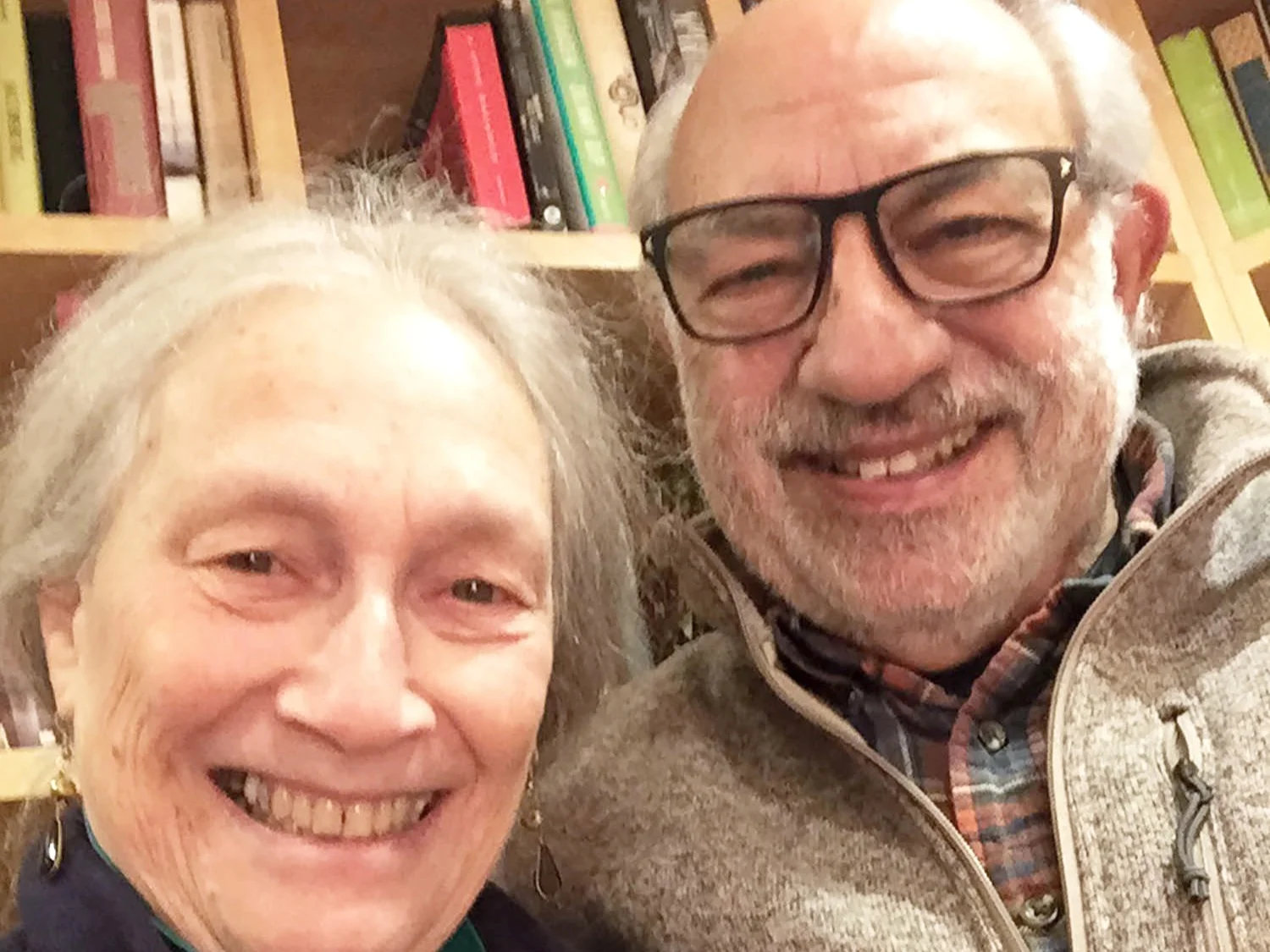 Retired editor/publisher Swarthmore Beth and Bob Gross pictured
