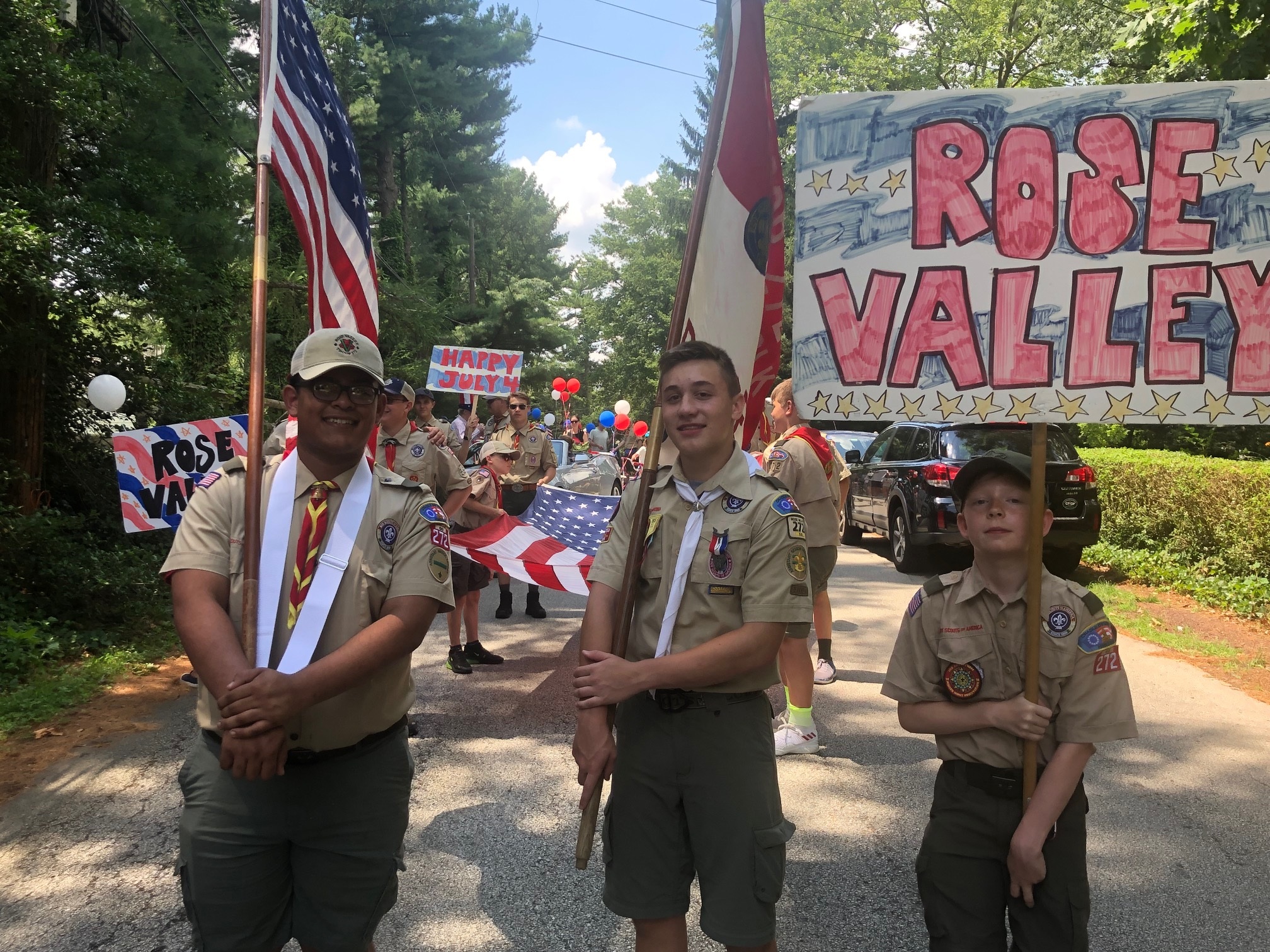  Members of troop 272 in Rose Valley 