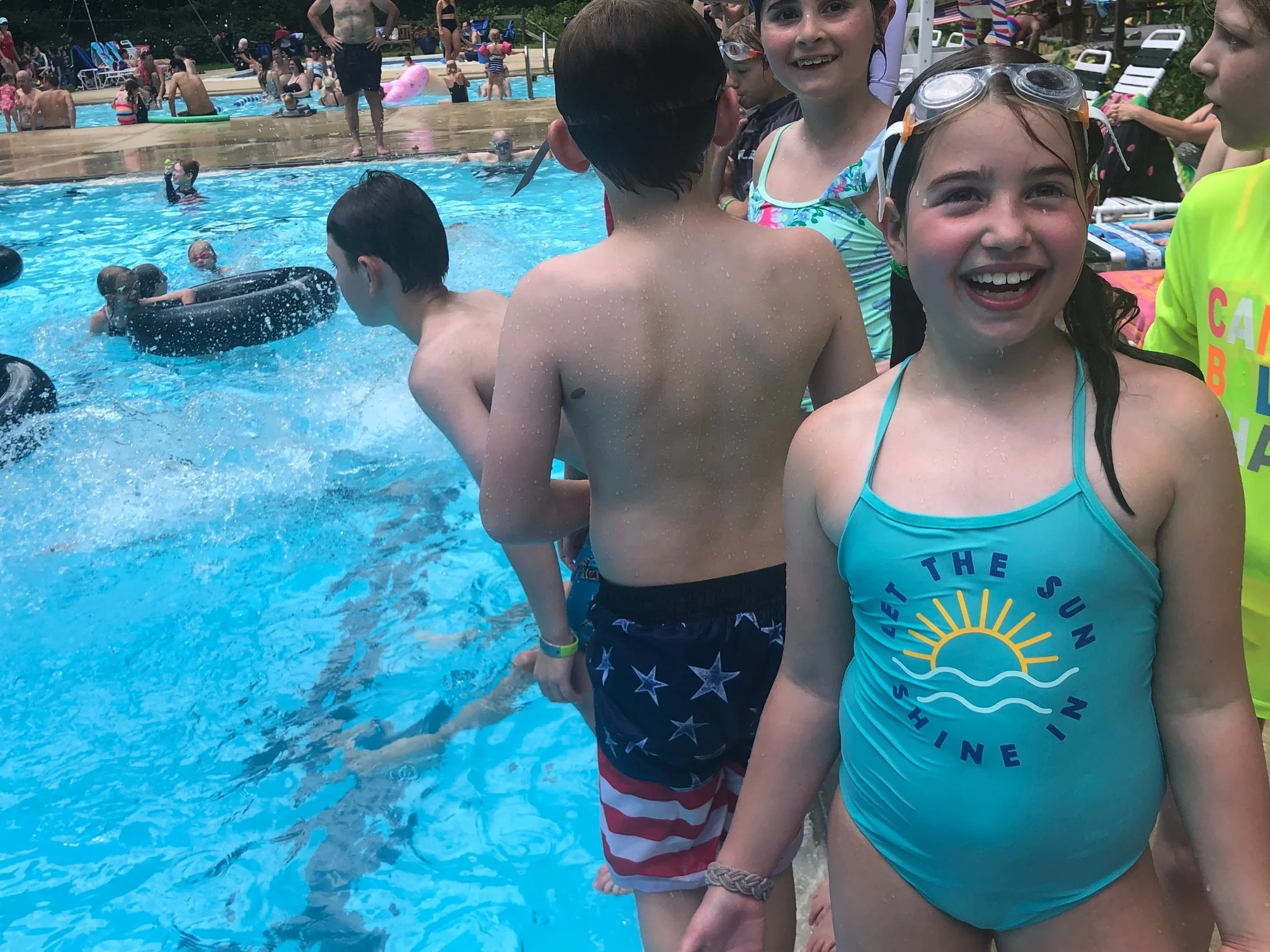 Swimming at Rose Valley Swim & Tennis Club on Independence Day