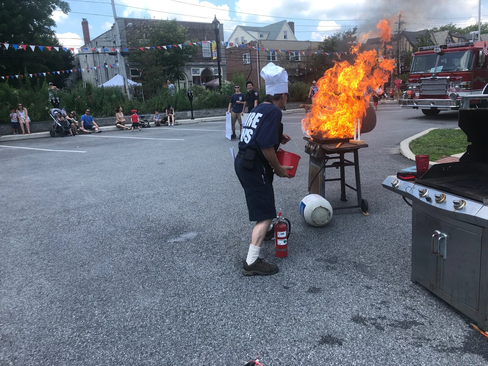Fireworks of a different kind in Swarthmore.