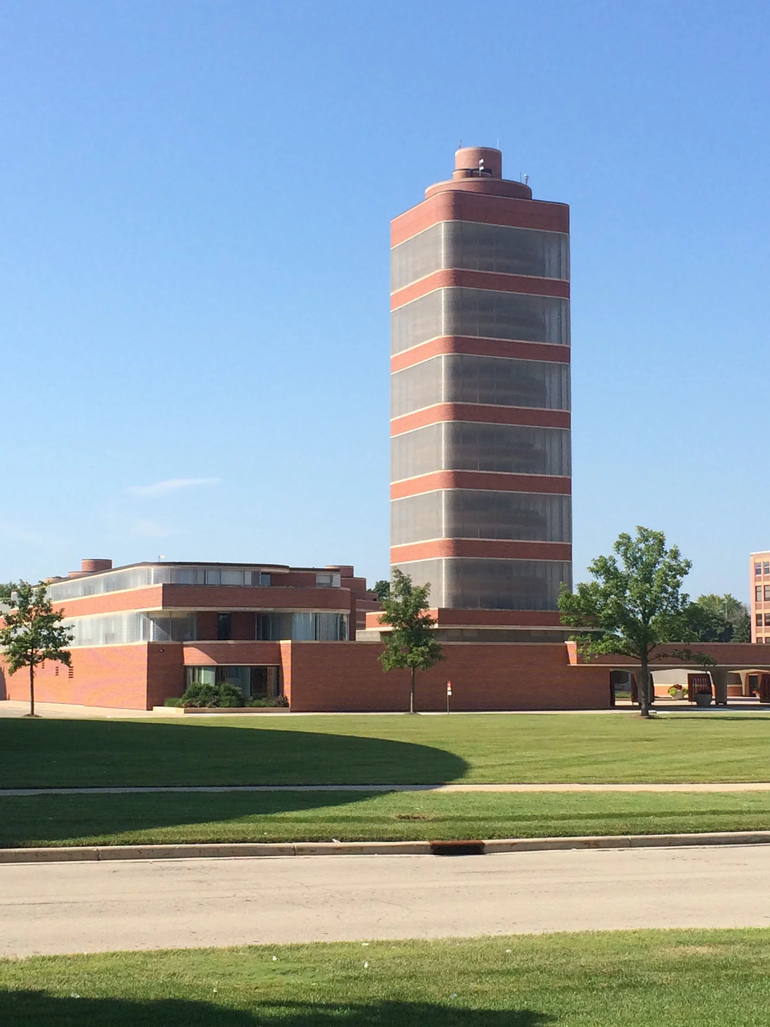 Wright’s office tower masterpiece, the S.C. Johnson headquarters in Racine.