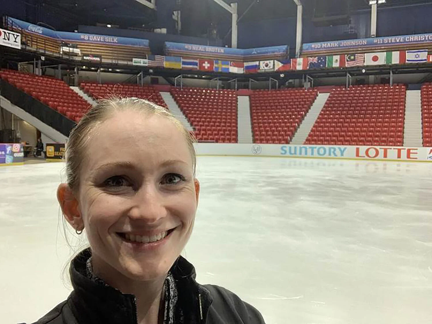 Emma Phibbs, PT, DPT, made the transition from top skater to physical therapist specializing in athletes, like the skaters she attended to in the International Junior Grand Prix at Lake Placid, N.Y. Phibbs and the junior skaters used this rink, where the “Miracle on Ice” took place in the 1980 Olympics.