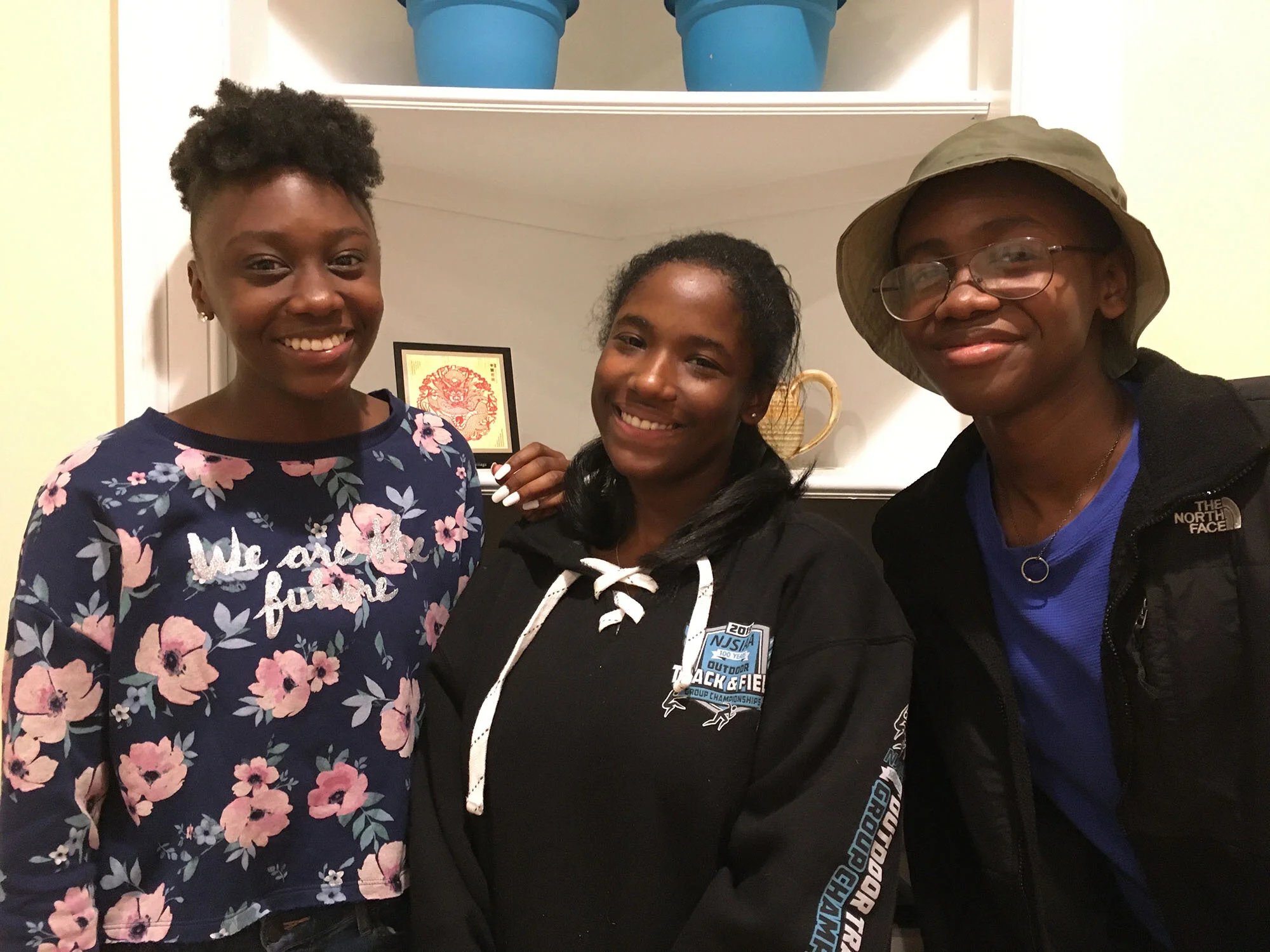 A Better Chance – Strath Haven scholars (left to right) Amayah Wade, Teghan Sydnor, and Assane Wade moved into the ABC house on Harvard Avenue this fall to continue their education at Strath Haven High School. Photo is by ABC scholar Elia Brooks-Sims.