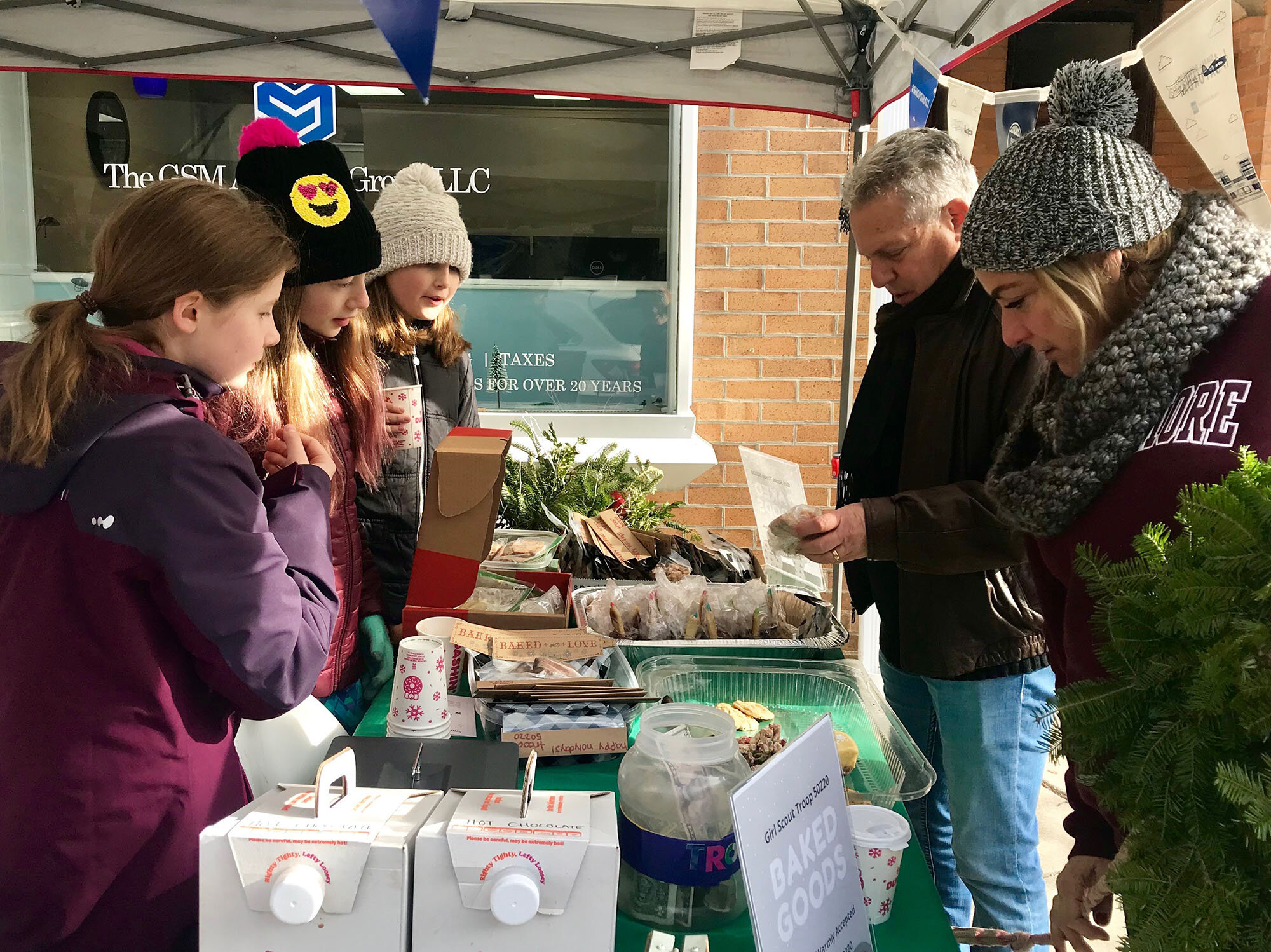 Local Girl Scouts thank the community