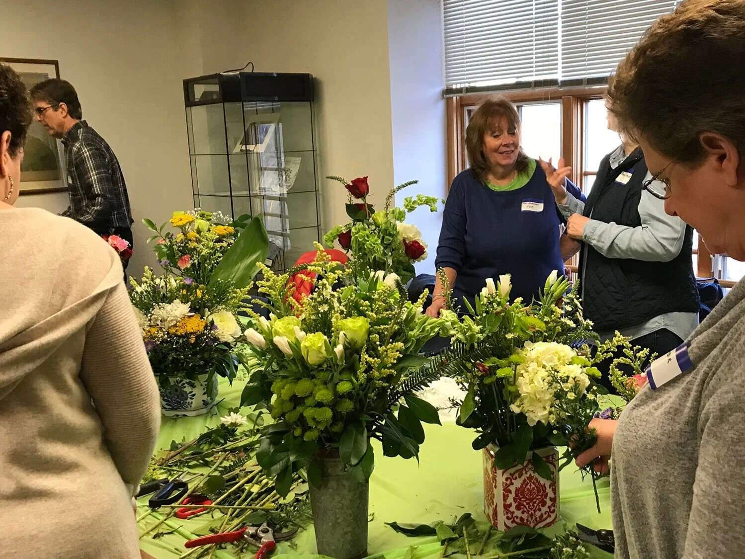 Flower Arranging with the Swarthmore Garden Club