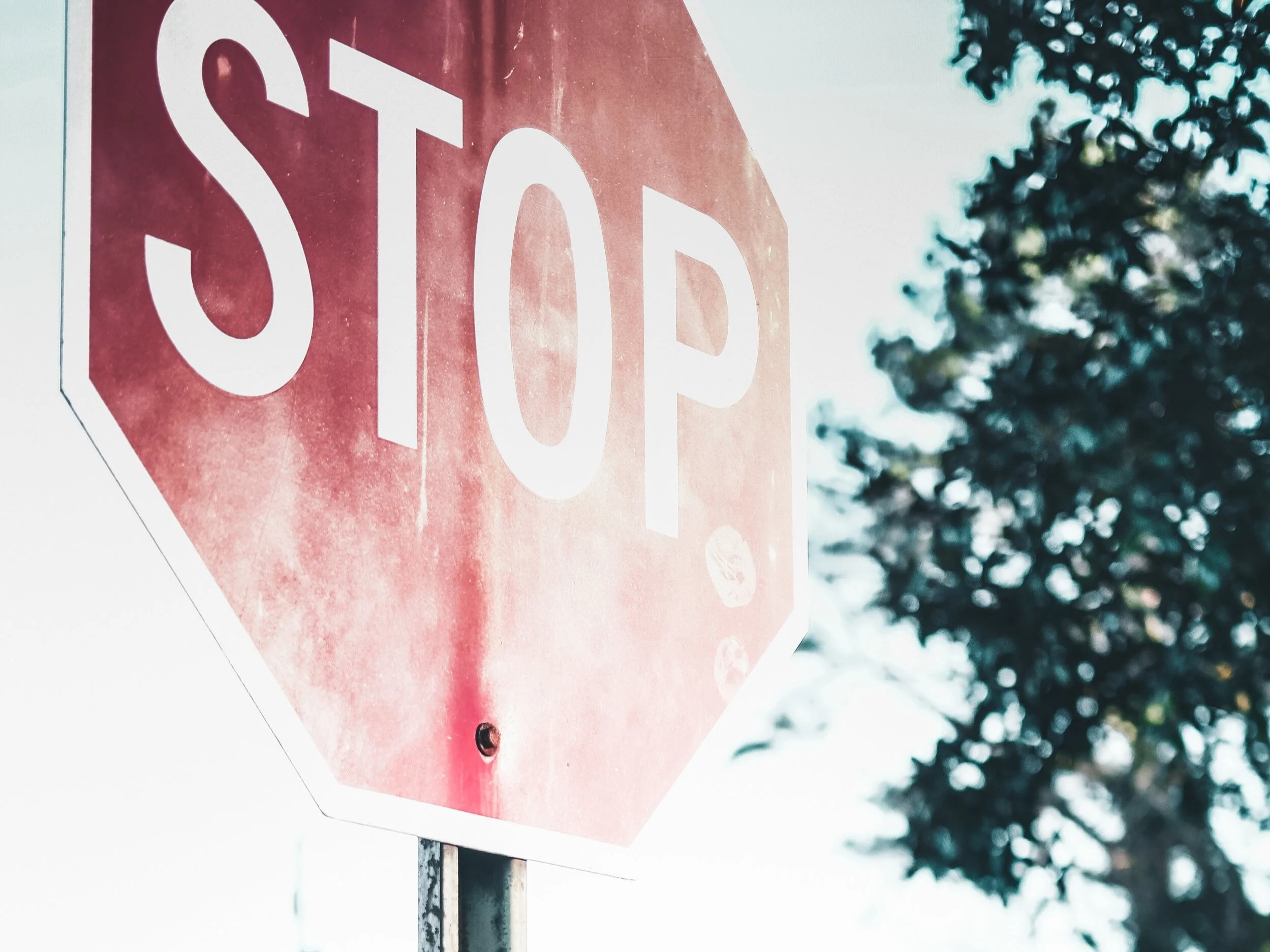 Stop signs and sightlines