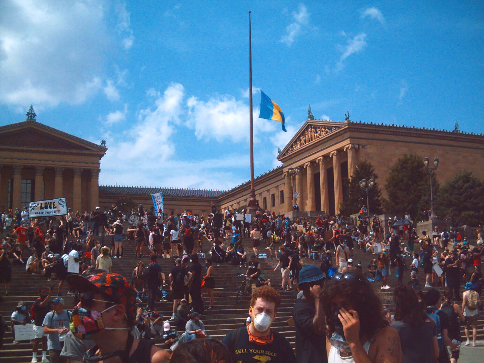 Evelyn Meeker Attends Black Lives Matter Protest in Philadelphia