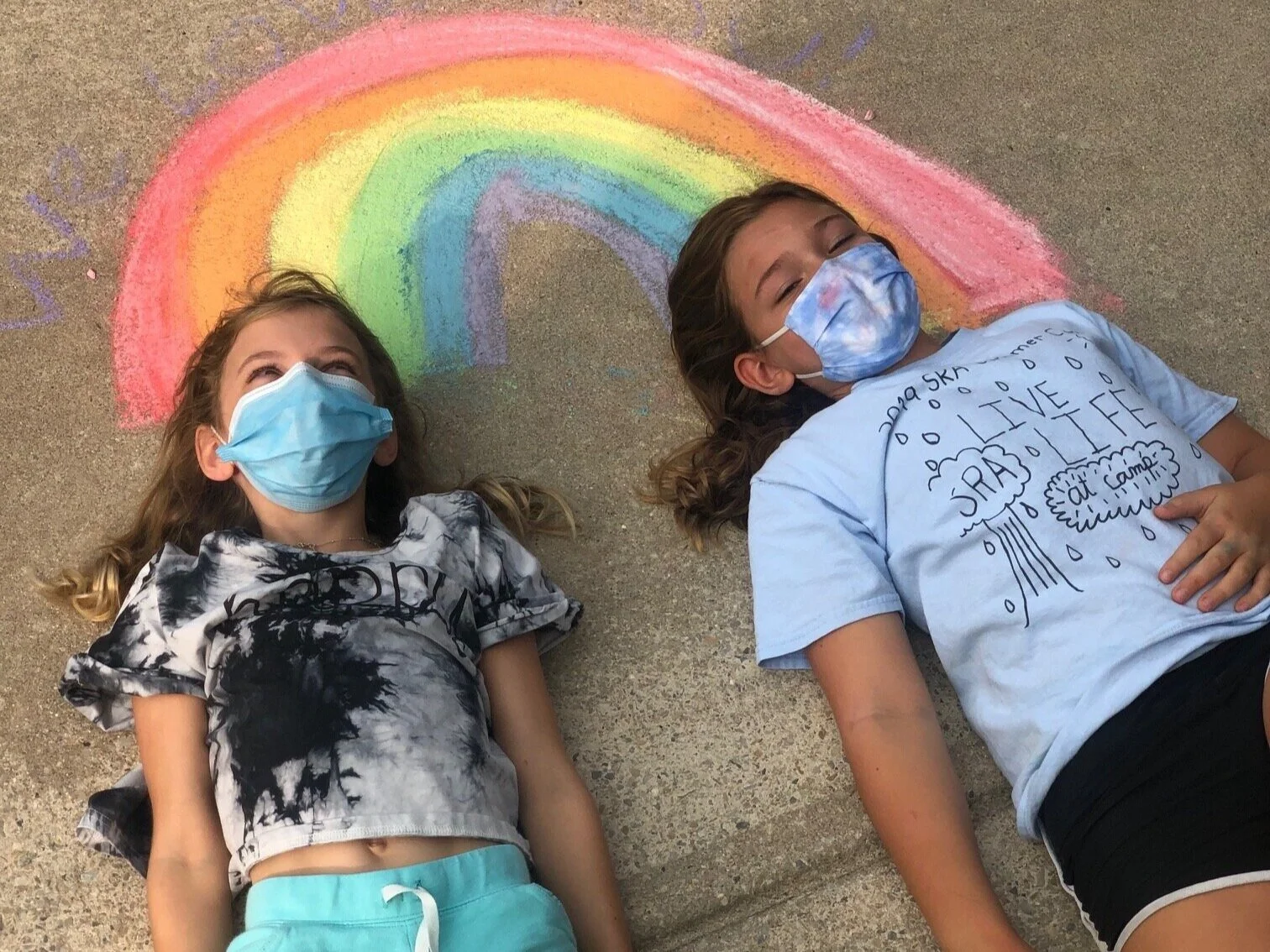 SRS Students "Chalk the Block"