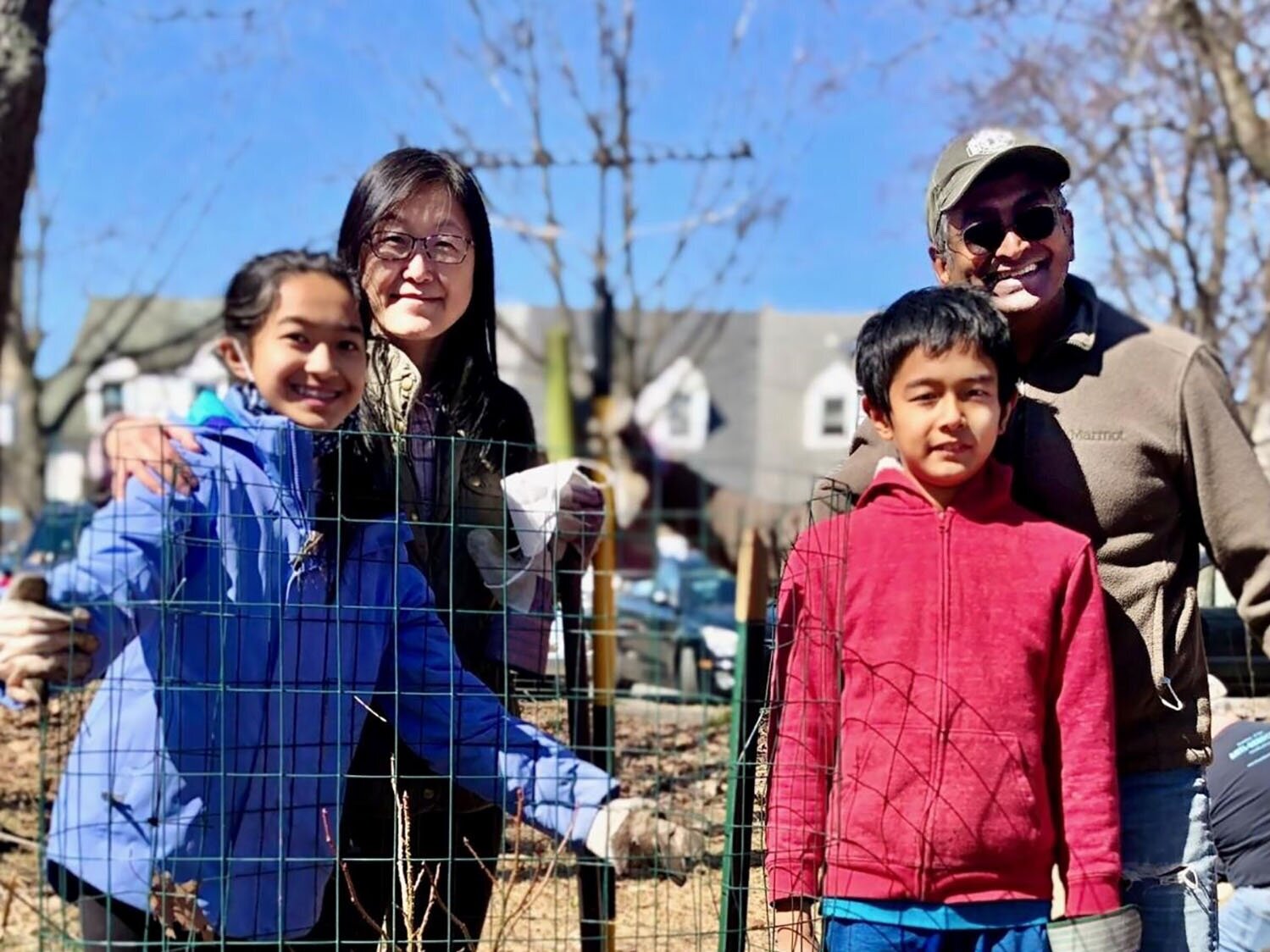 Volunteers Plant Trees at Sun Village Park