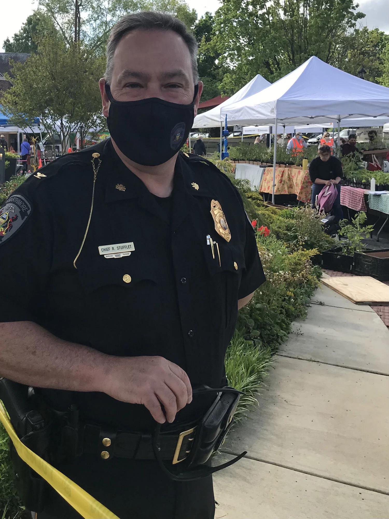  I’m excited to see things going back to normal.”  Swarthmore Police Chief Raymond Stufflet   