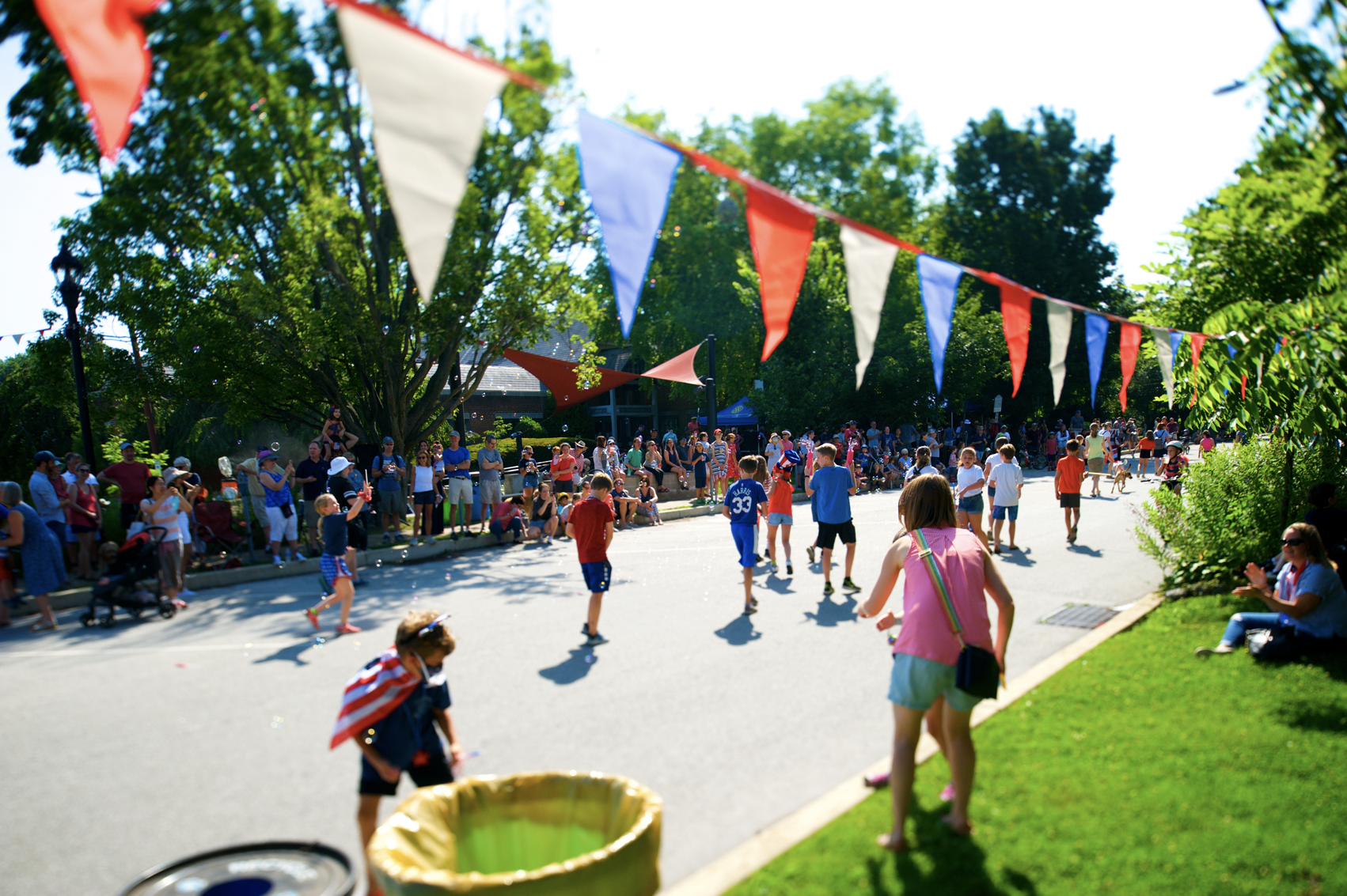  Independence Day Celebration in Swarthmore.  Photo by Andy Shelter.  