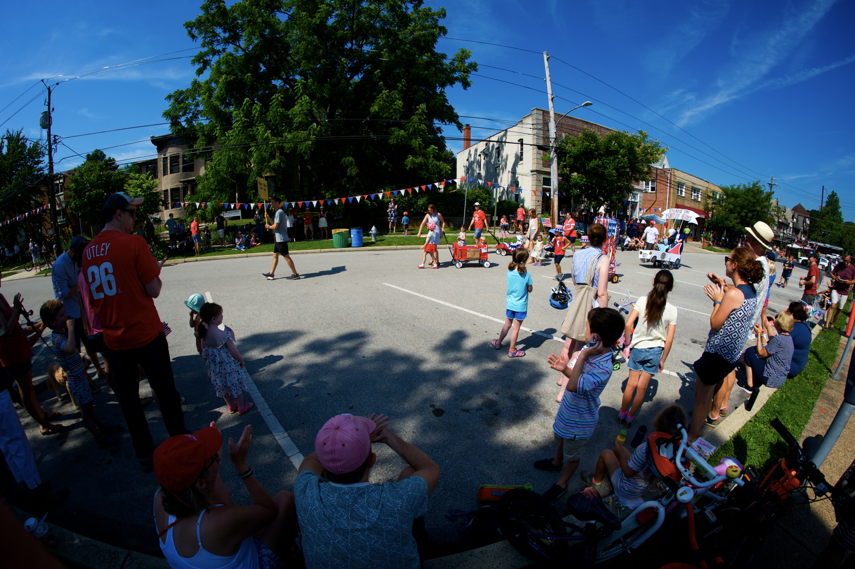  Independence Day Celebration in Swarthmore.  Photo by Andy Shelter.  