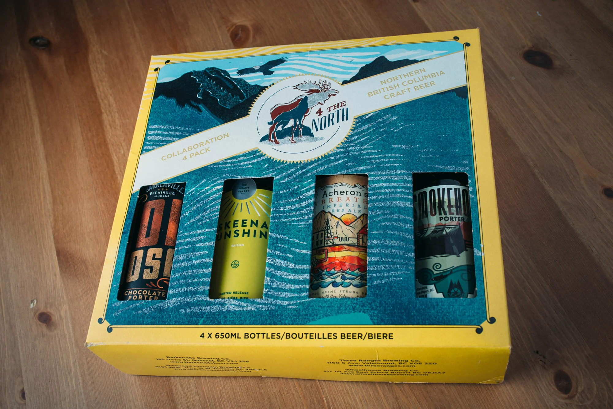 Northern B.C. Barkerville Brewing Quesnel Wheelhouse Brewing Prince Rupert Sherwood Mountain Brewhouse Terrace Three Ranges Brewing Valemont Craft Beer